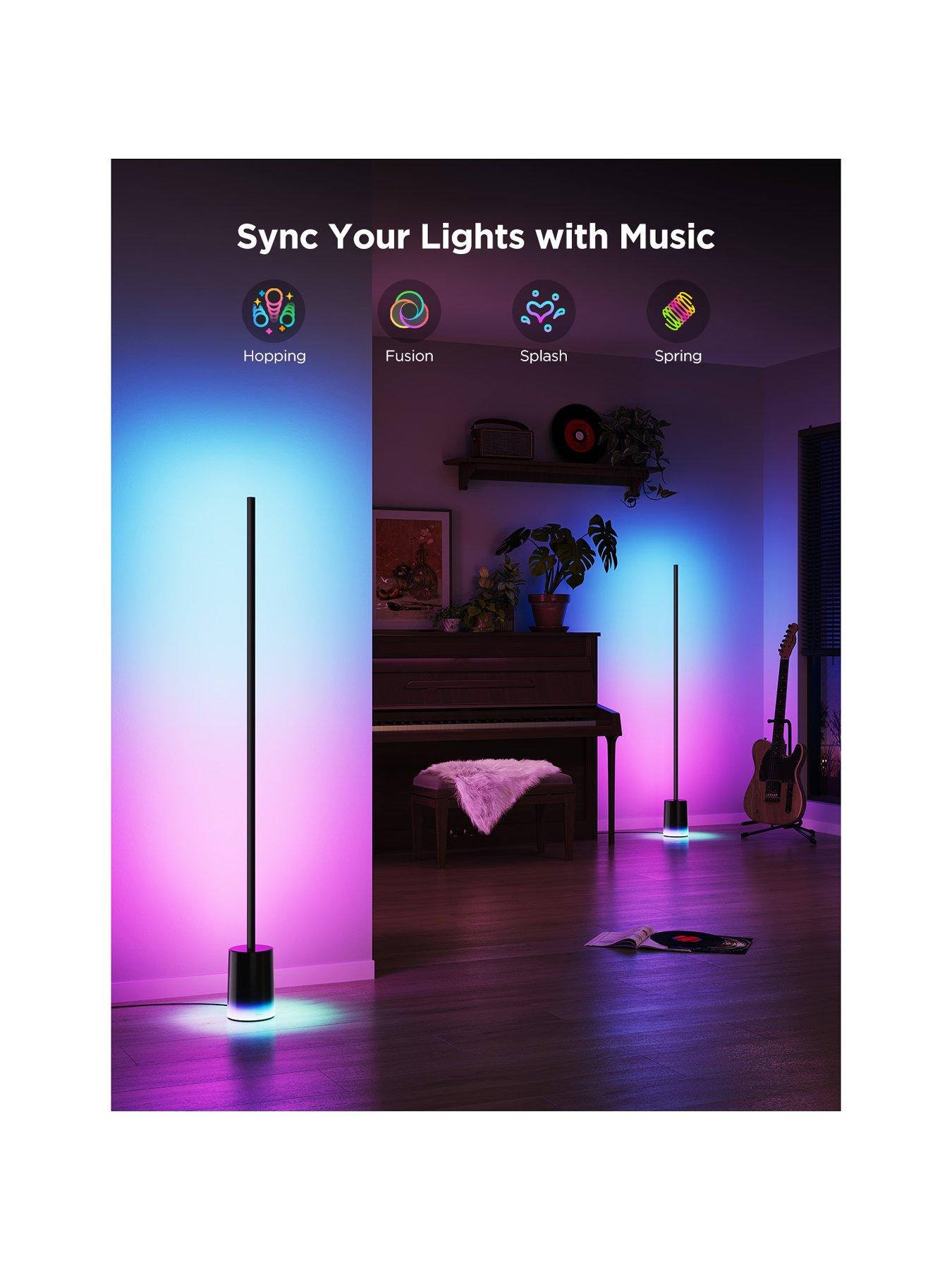 Image 3 of 7 of Govee Govee Smart Multi Colour Corner Floor Lamp With Dynamic Programmes