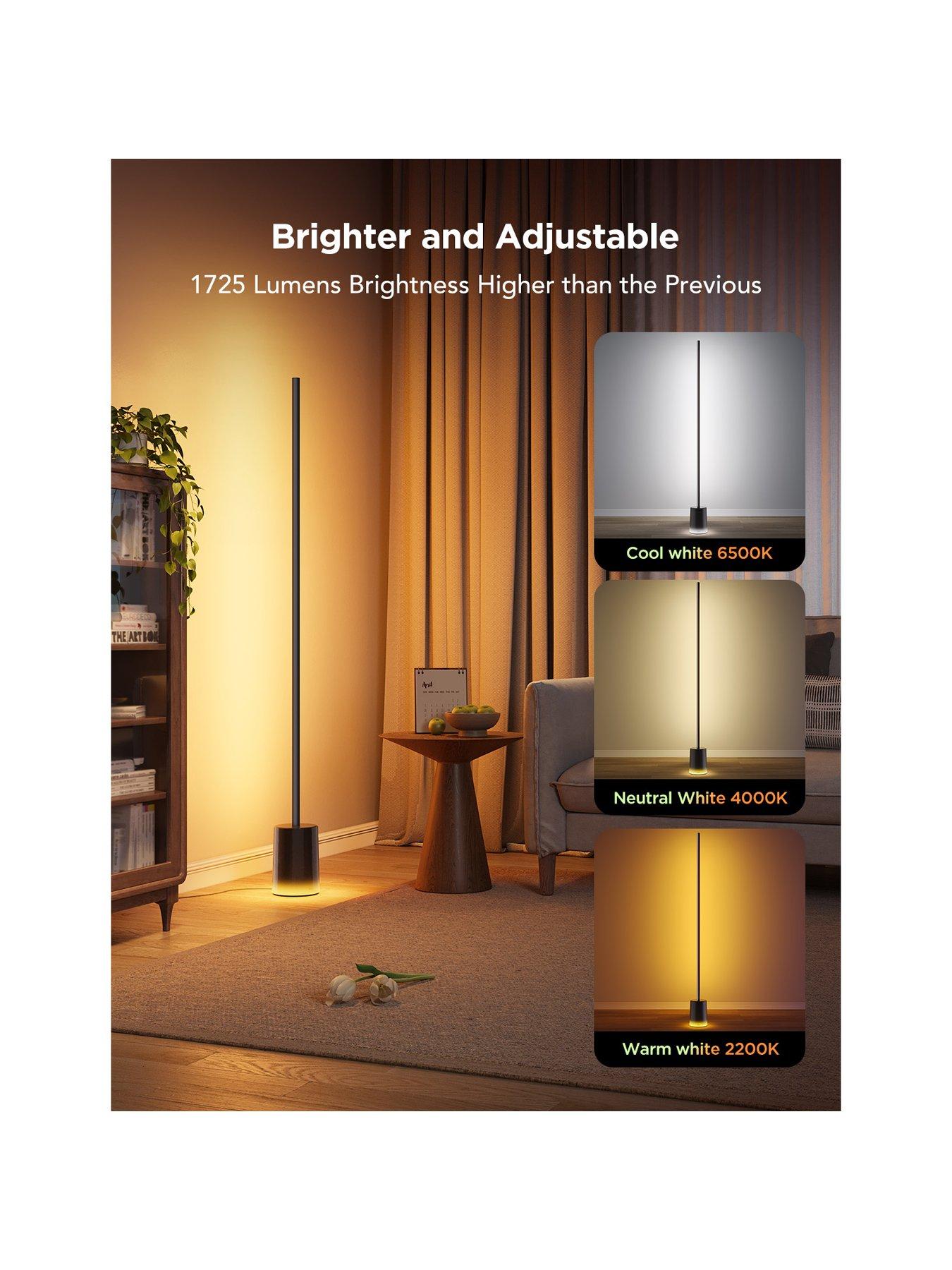 Image 6 of 7 of Govee Govee Smart Multi Colour Corner Floor Lamp With Dynamic Programmes