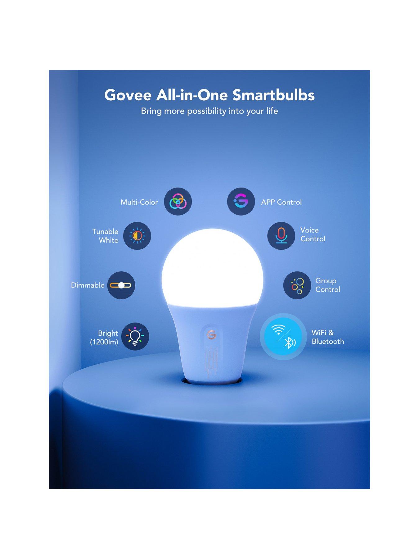 Image 2 of 7 of Govee Govee Multi Coloured Smart Led Bulb 2 Â (2 Pack) E27 Fitting