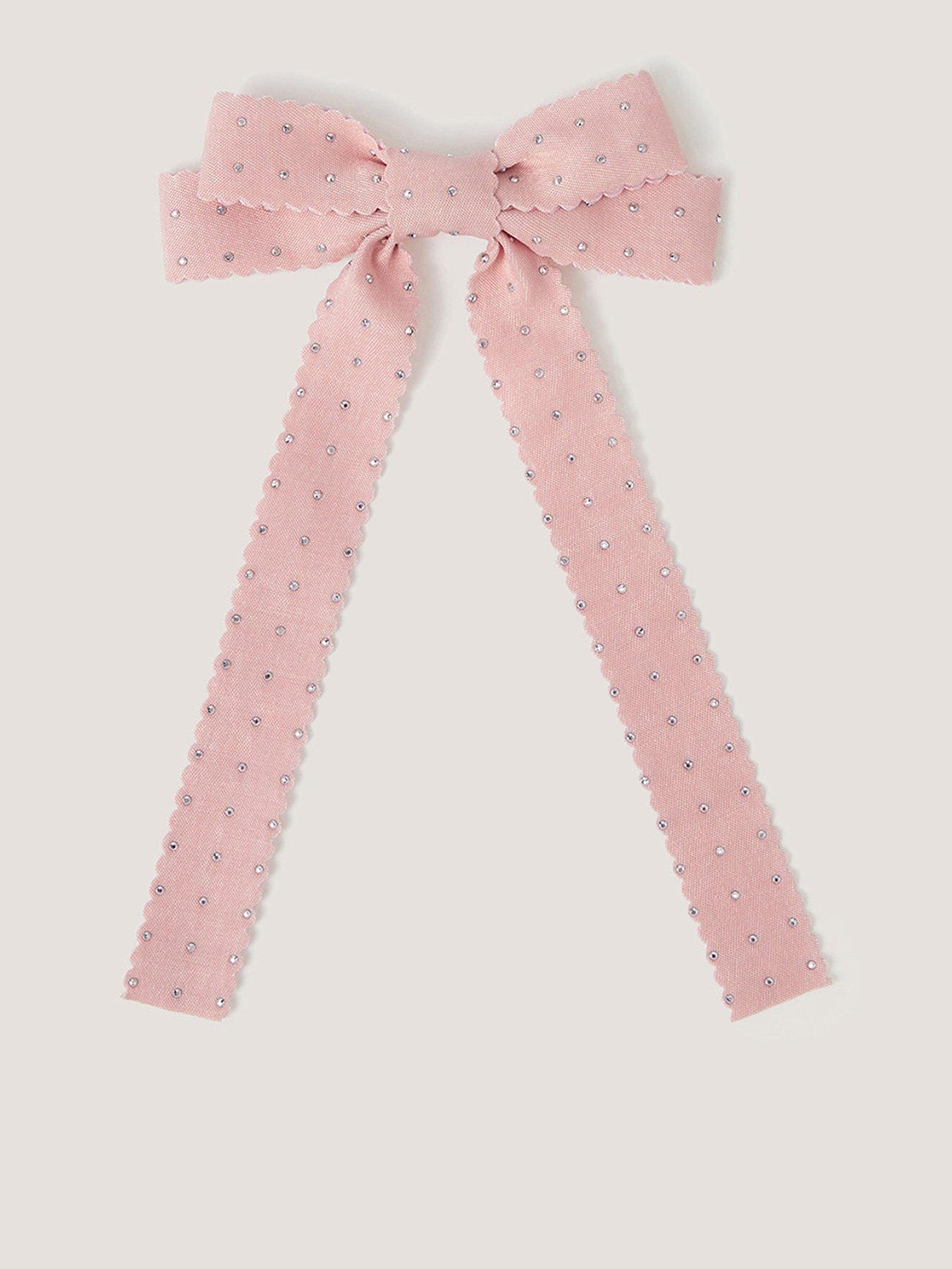 Monsoon Girls Sparkle Bow Hair Clip - Pink