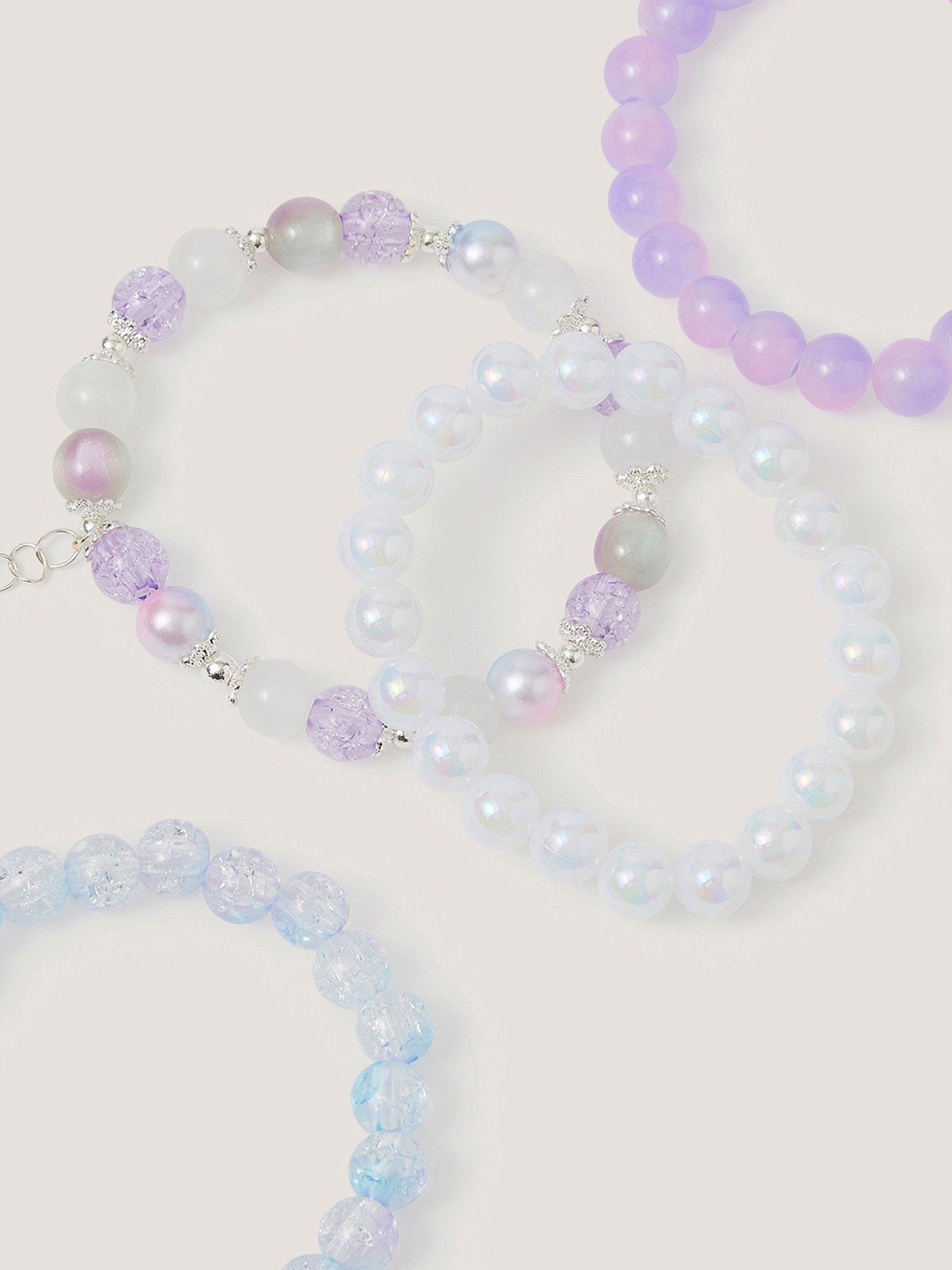 Image 2 of 2 of Monsoon Girls 4 Pack Dreamy Ombre Bracelets - Multi
