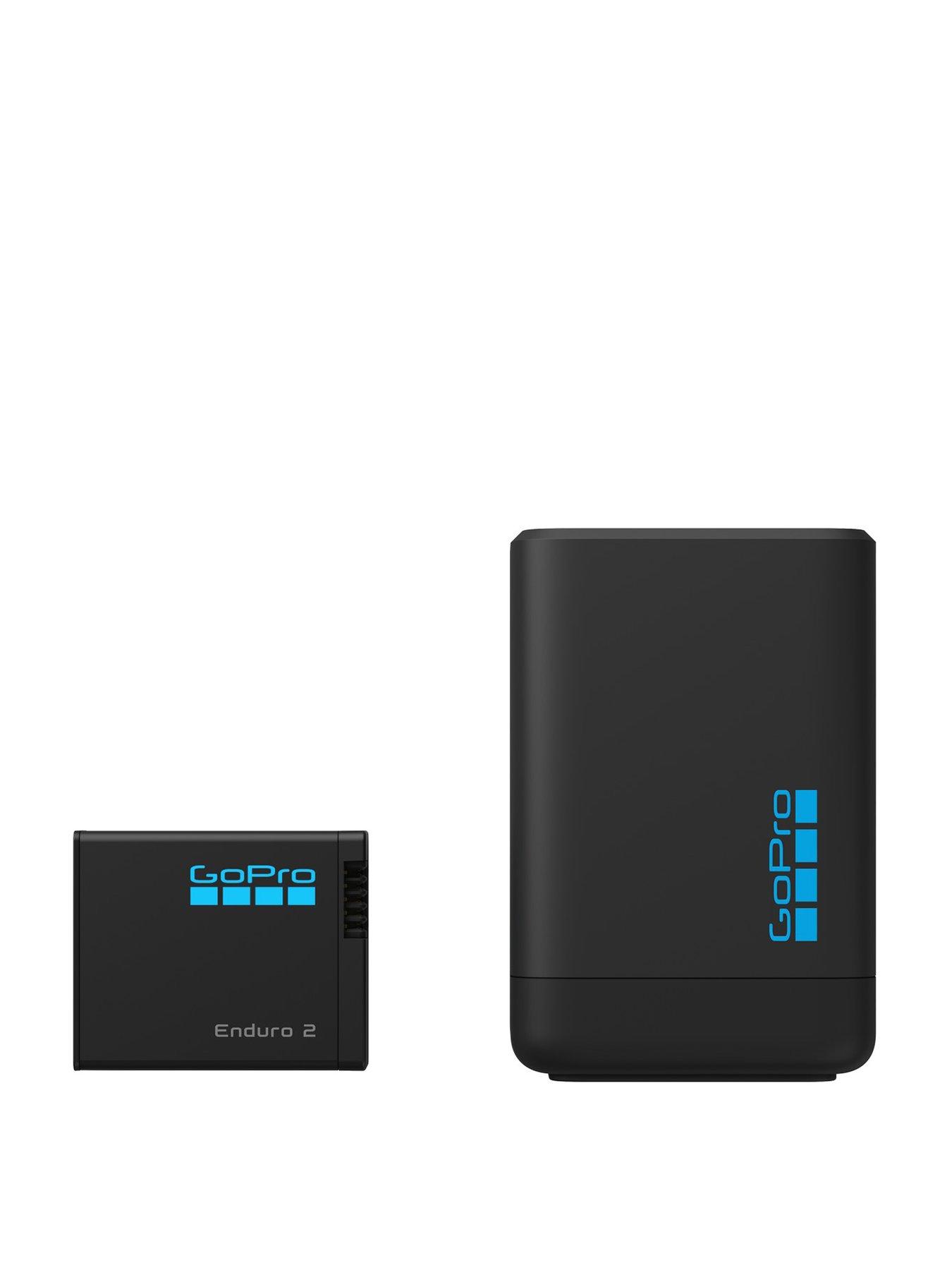 GoPro Dual Battery Charger + Enduro 2 Battery for Mission 1 Action Vlogging Camera