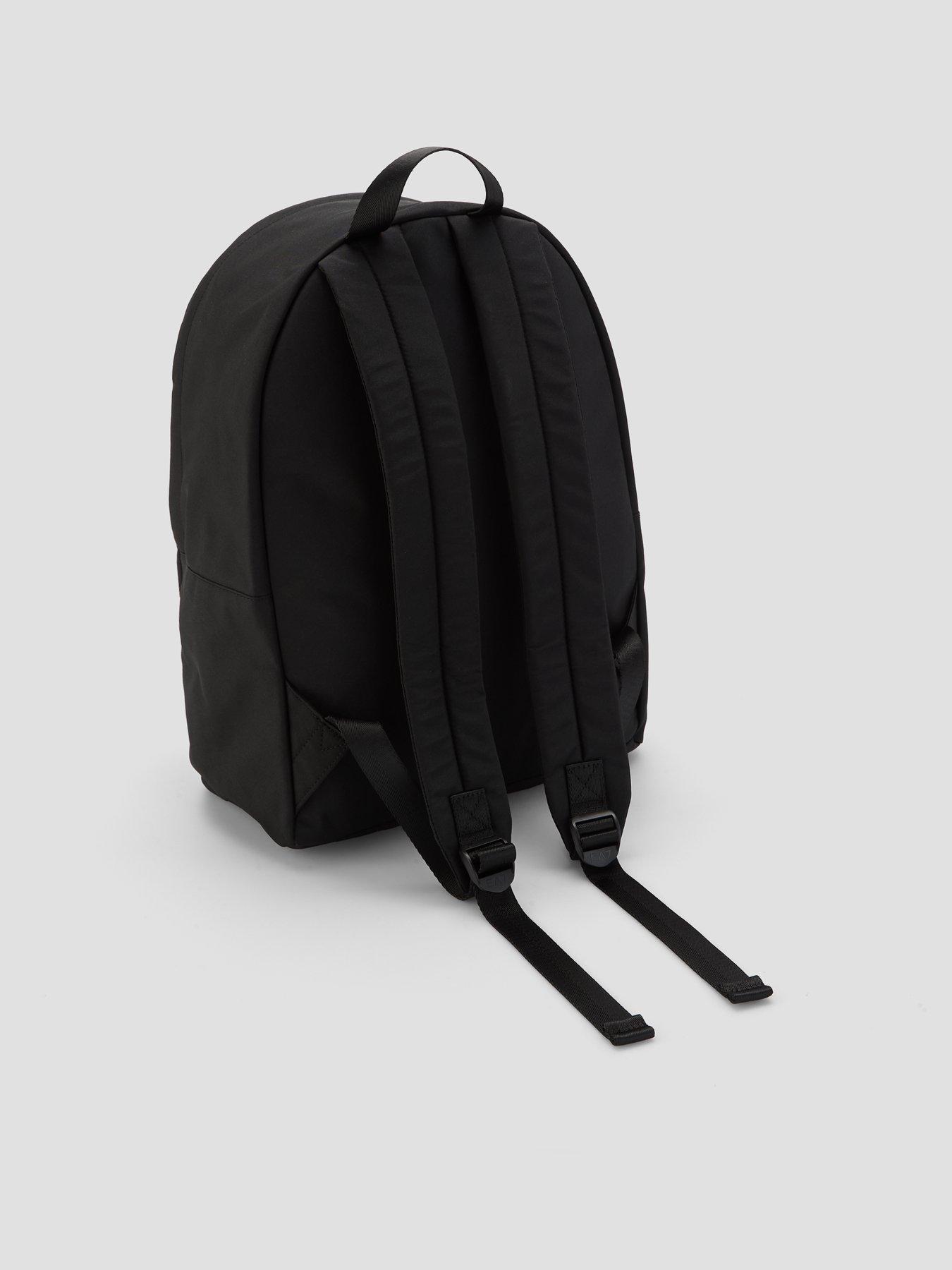 Image 2 of 4 of EA7 Emporio Armani Mens Coated Streamlined Spacious Backpack - Black