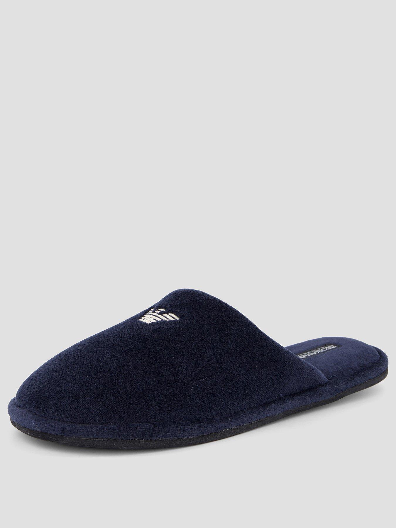 Image 2 of 7 of Emporio Armani Bodywear Emporio Armani Bodywear Chenille Eagle Slippers