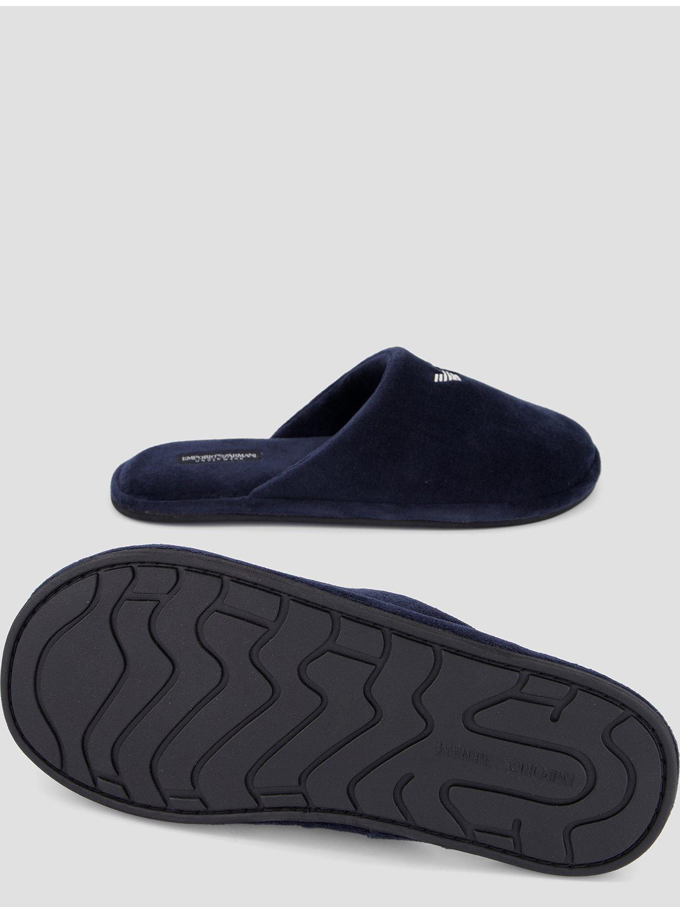 Image 4 of 7 of Emporio Armani Bodywear Emporio Armani Bodywear Chenille Eagle Slippers