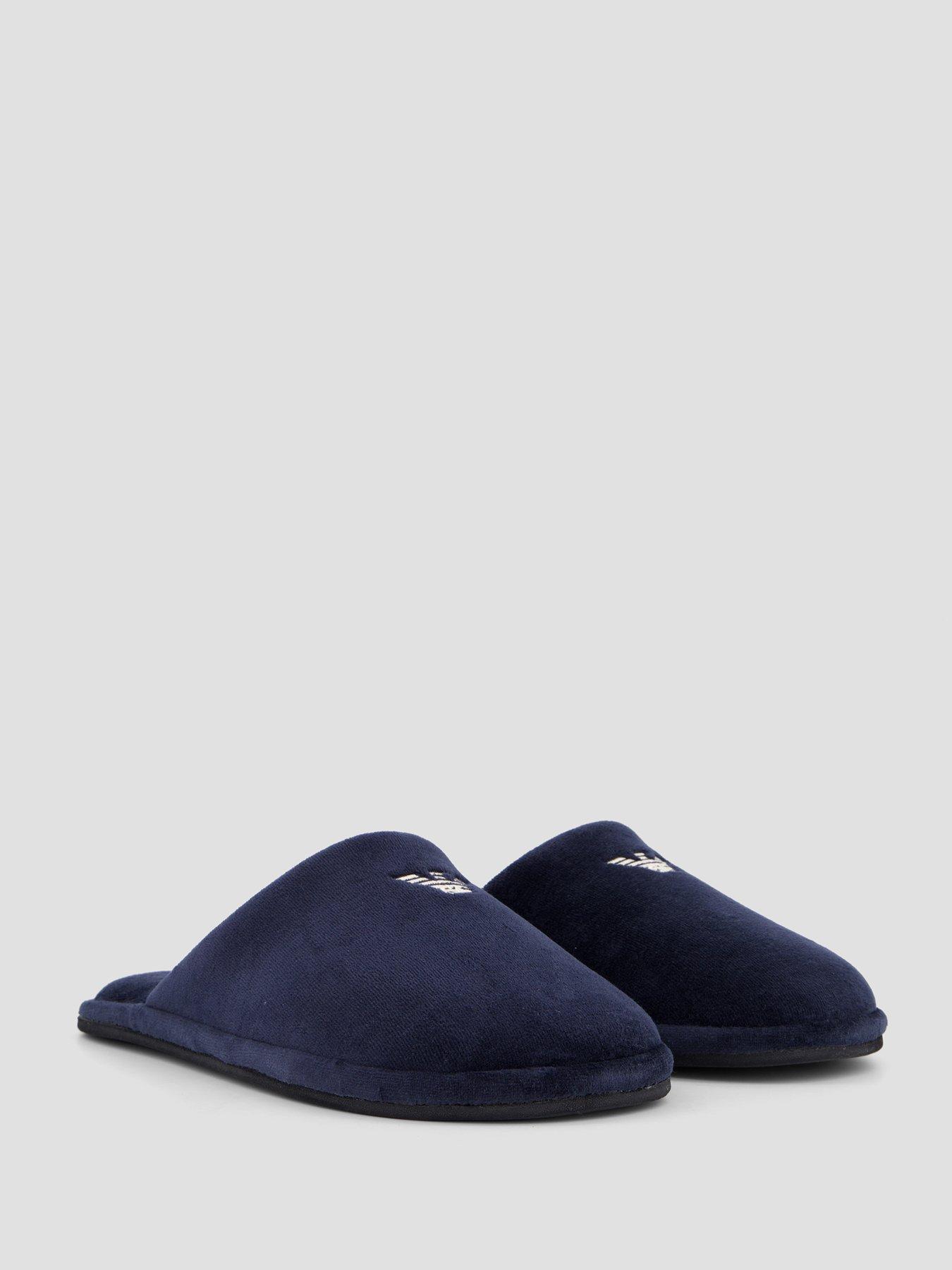 Image 6 of 7 of Emporio Armani Bodywear Emporio Armani Bodywear Chenille Eagle Slippers