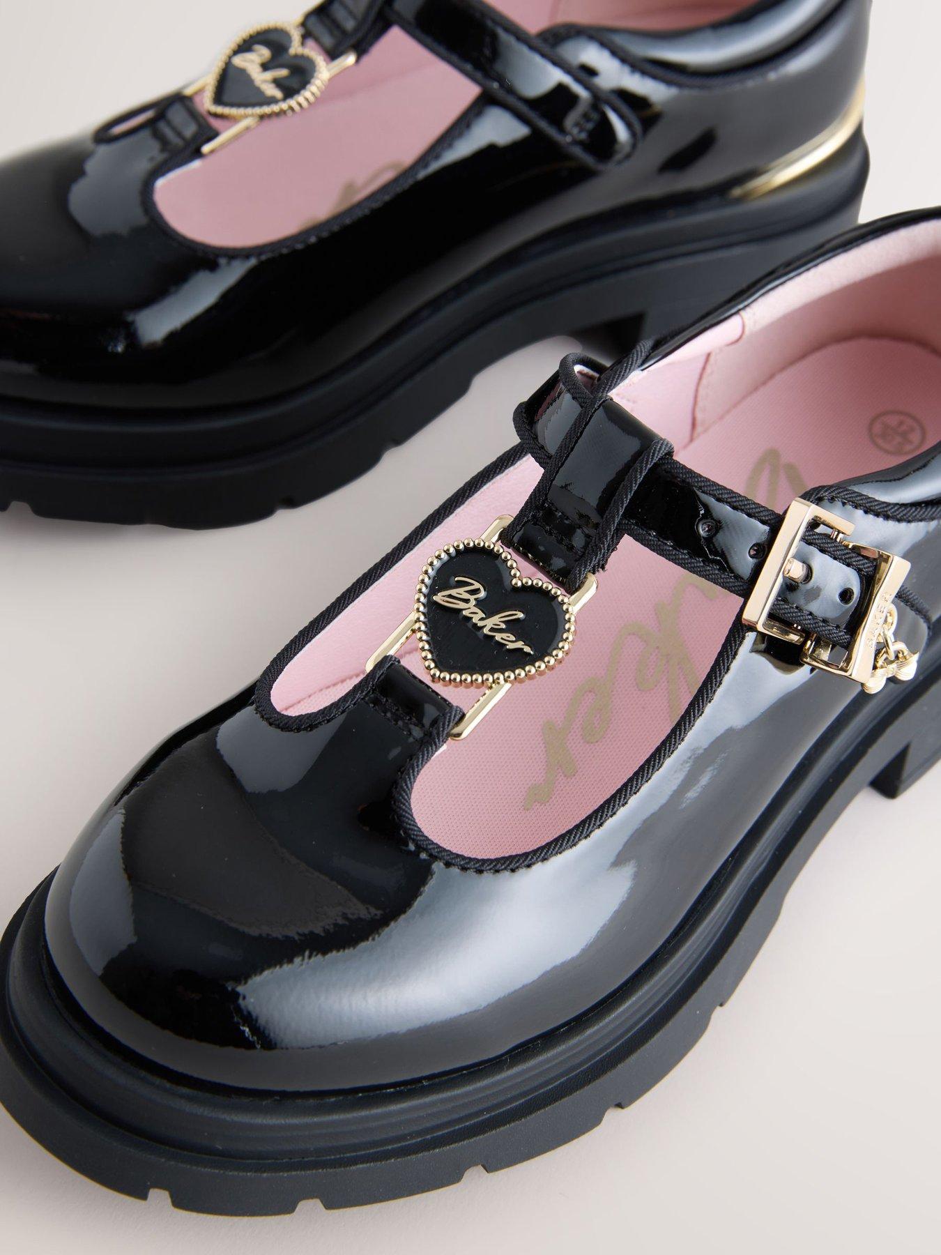 Image 6 of 6 of Ted Baker Older Girls T-bar Chunky Mary Jane Shoes - Black