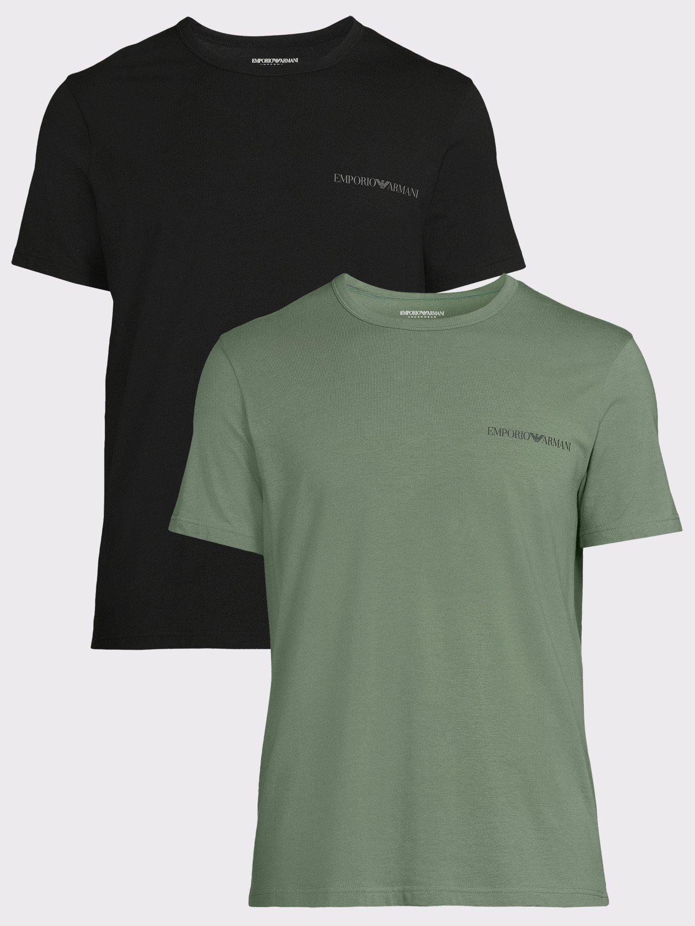 Emporio Armani Bodywear 2 Pack Core Logo Crew Neck T-Shirts - Assorted