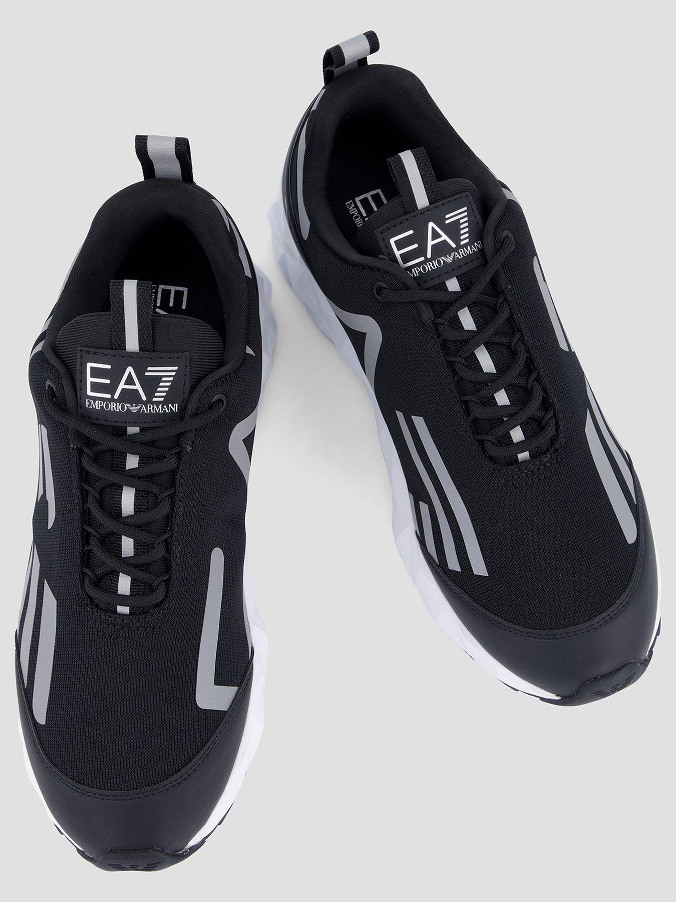 Image 3 of 7 of EA7 Emporio Armani Mens Ultimate C2 Kombat Chunky Sole Lace-Up Trainers - Black