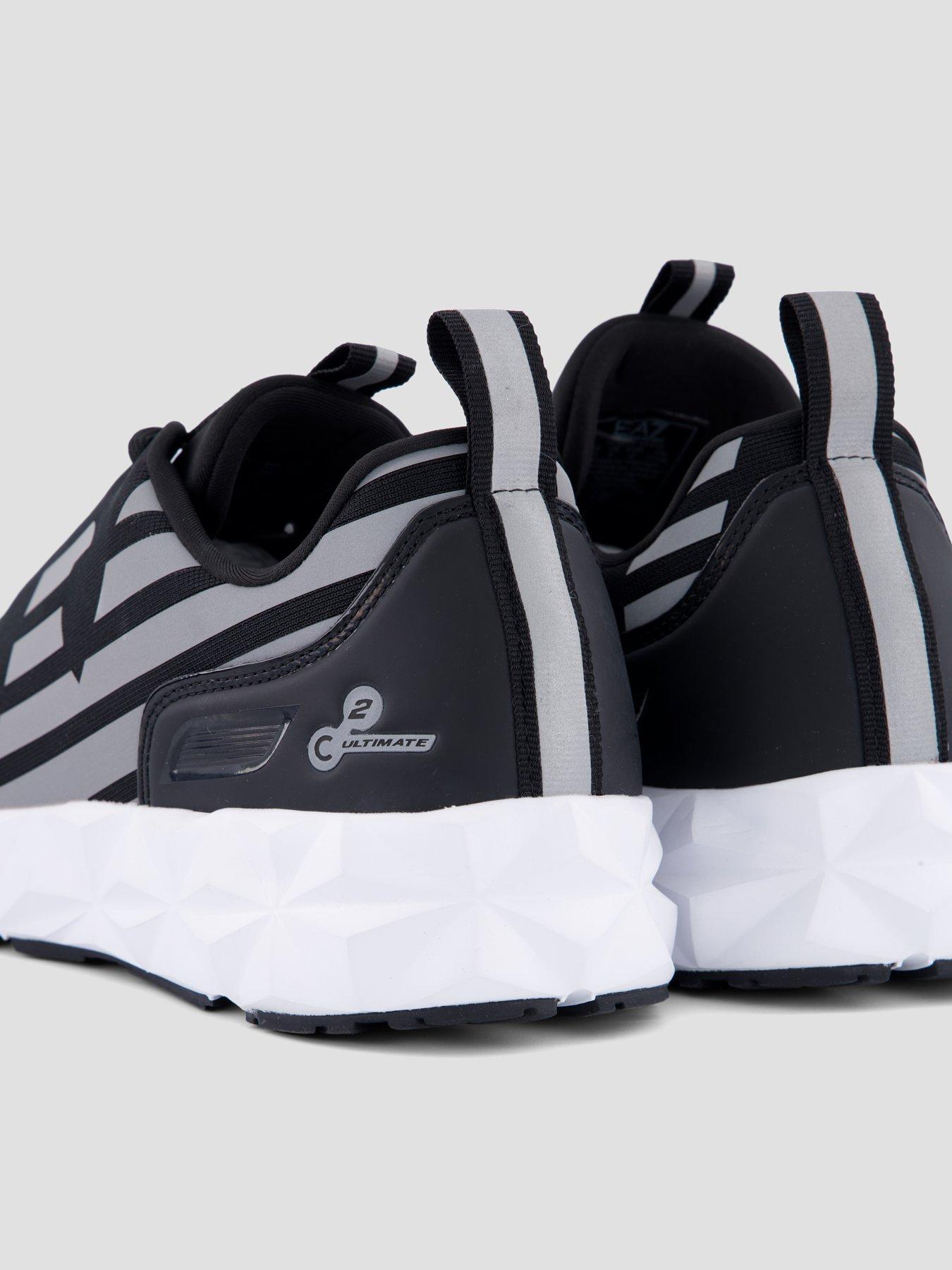 Image 5 of 7 of EA7 Emporio Armani Mens Ultimate C2 Kombat Chunky Sole Lace-Up Trainers - Black