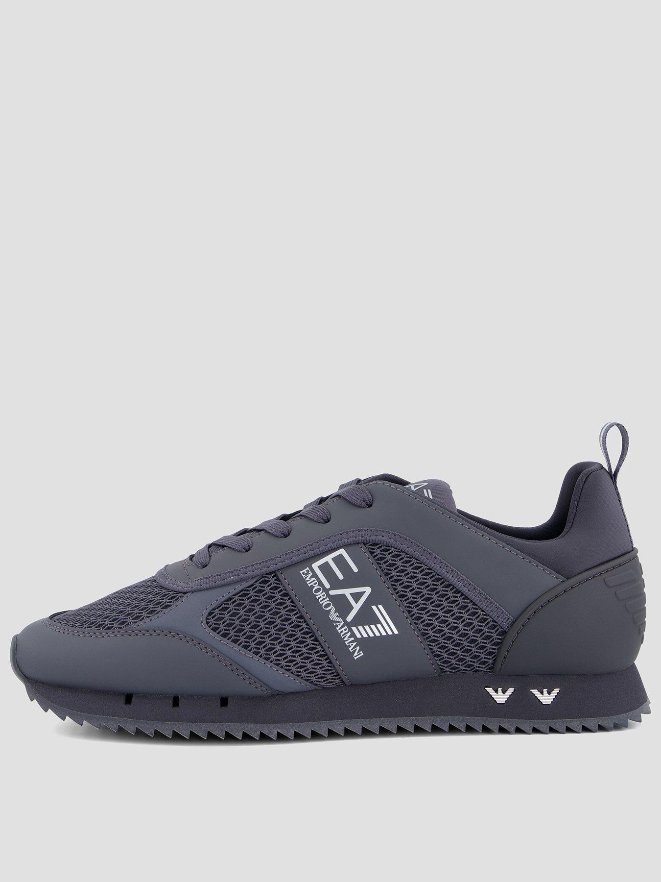 EA7 Emporio Armani EA7 Side Logo Mesh  &  PU Runner Trainers