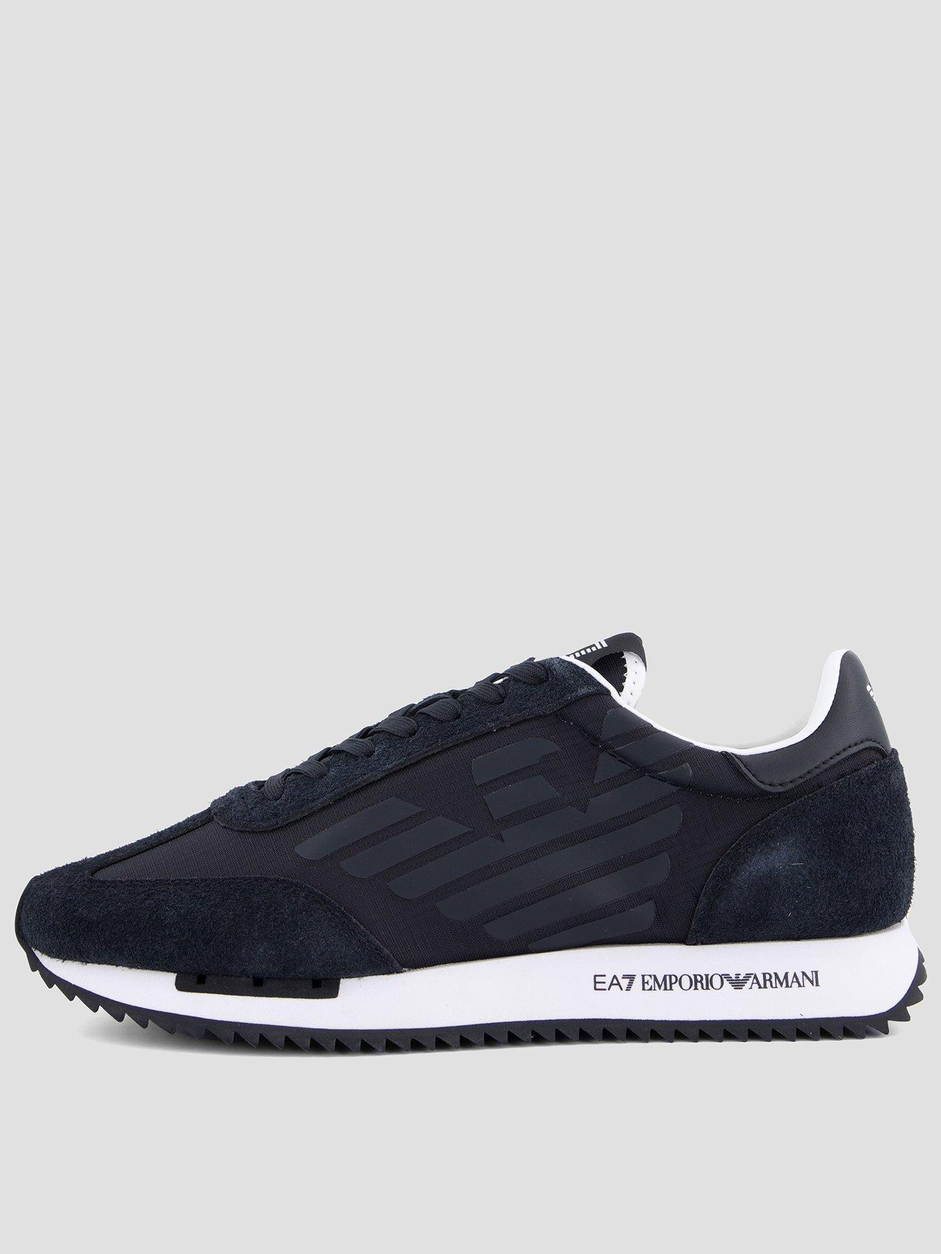 EA7 Emporio Armani EA7 Emporio Armani Vintage Eagle Nylon/Suede Trainers