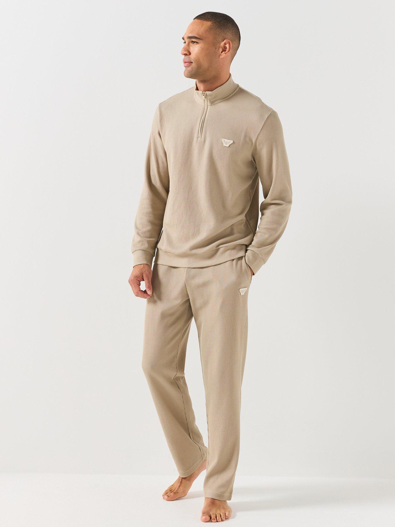 Image 3 of 5 of Emporio Armani Bodywear Emporio Armani Bodywear Waffle Terry Lounge Pants