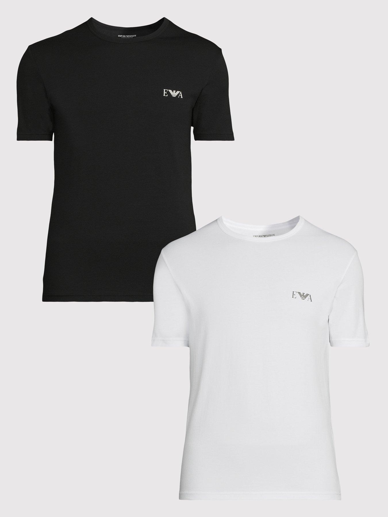Emporio Armani Bodywear Emporio Armani Bodywear 2 Pack Bold Monogram Crew Neck T-Shirts