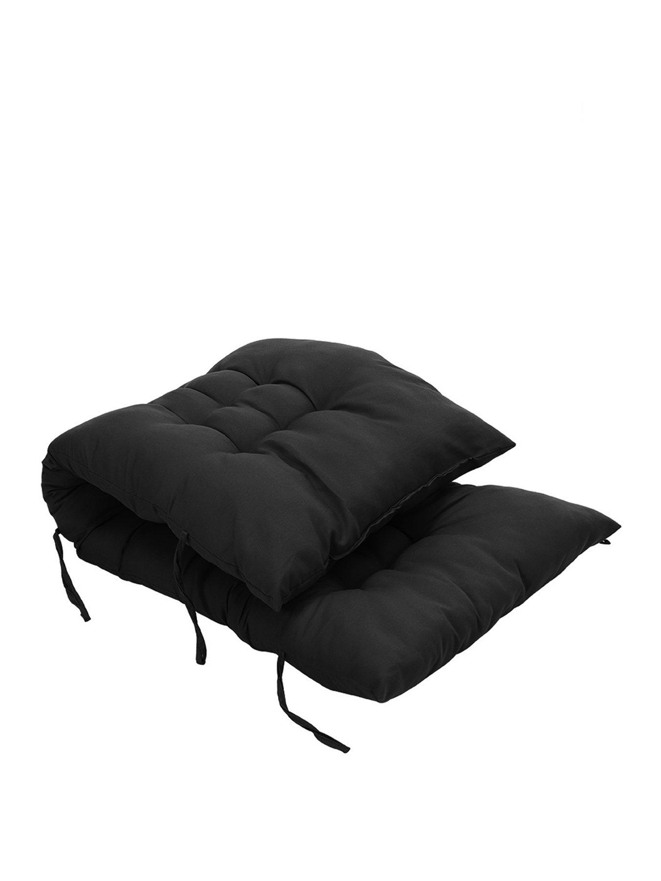 Image 2 of 7 of Living and Home Thick Lounger Cushion - Black