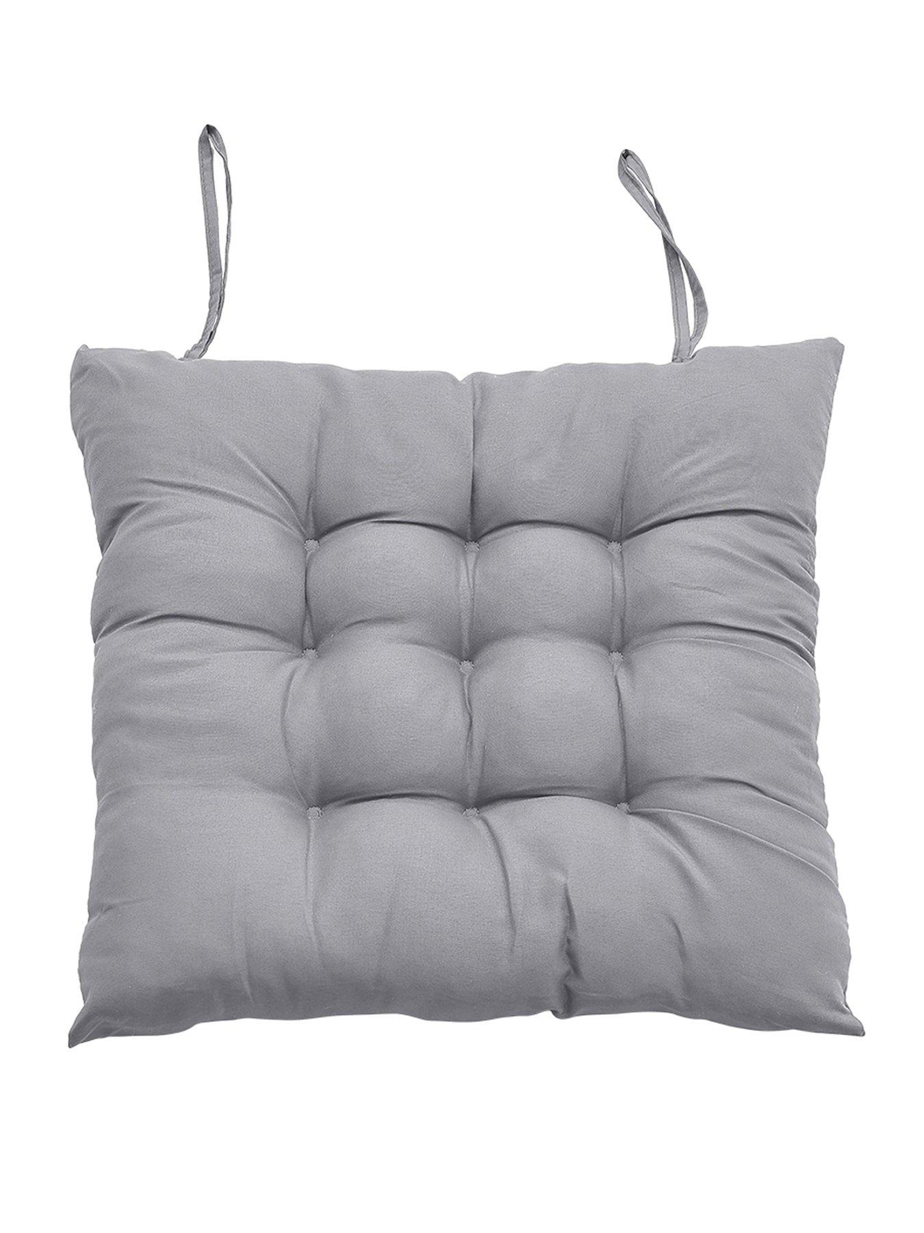 Image 2 of 7 of Living and Home 4 Piece Seat Cushion - Light Grey