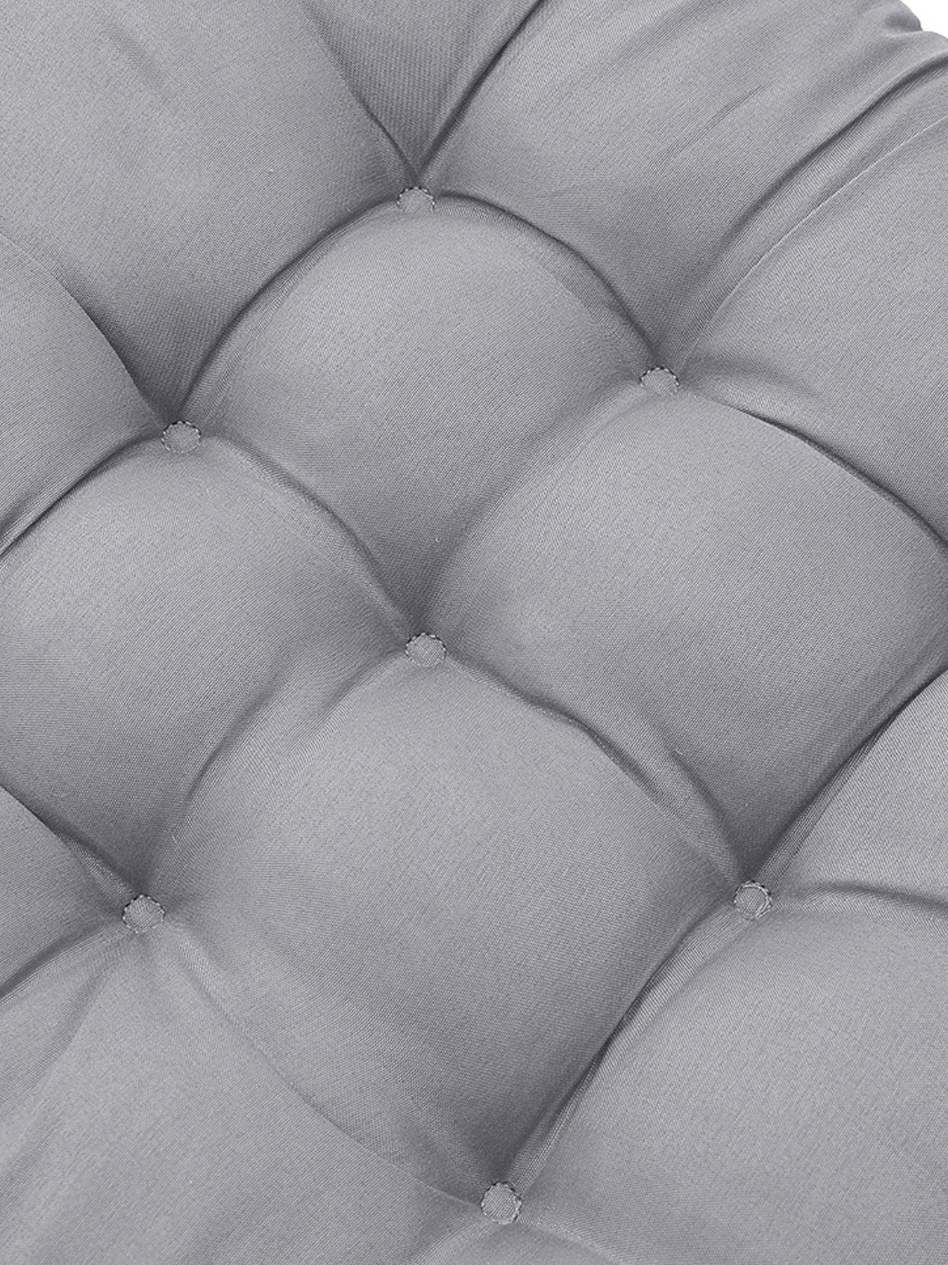 Image 6 of 7 of Living and Home 4 Piece Seat Cushion - Light Grey