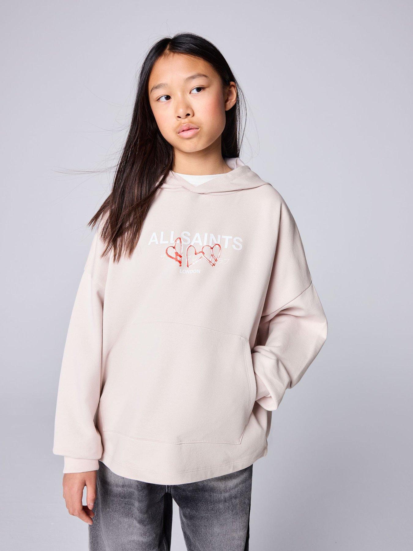 Image 1 of 6 of smALLSAINTS Girls' Amore Underground Graphic Hoodie - Pink