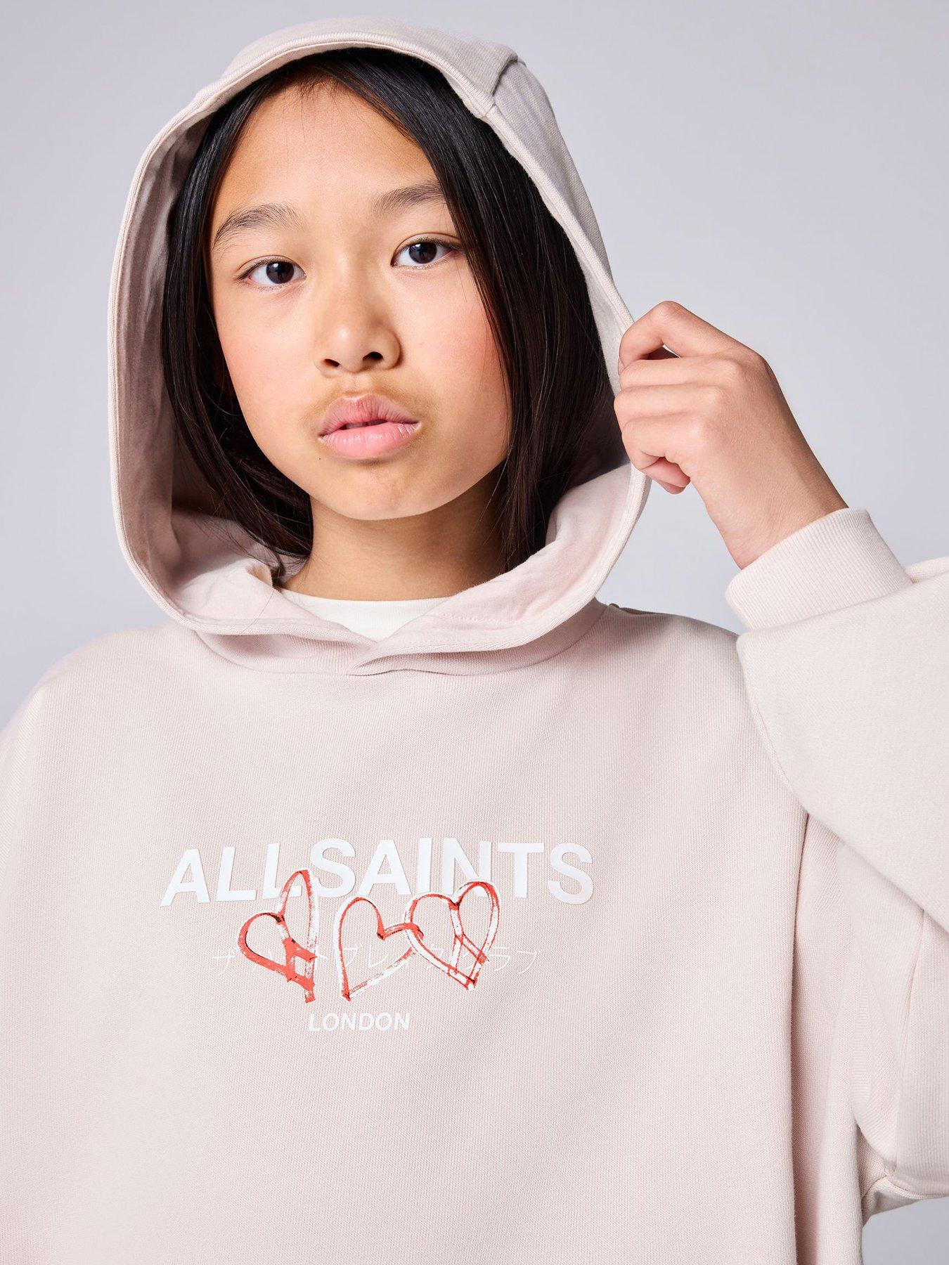Image 2 of 6 of smALLSAINTS Girls' Amore Underground Graphic Hoodie - Pink
