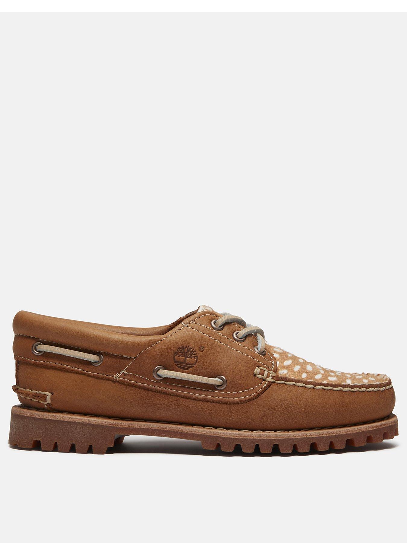 Timberland Authentic 3-Eye Lug Handsewn Boat Shoe - Brown