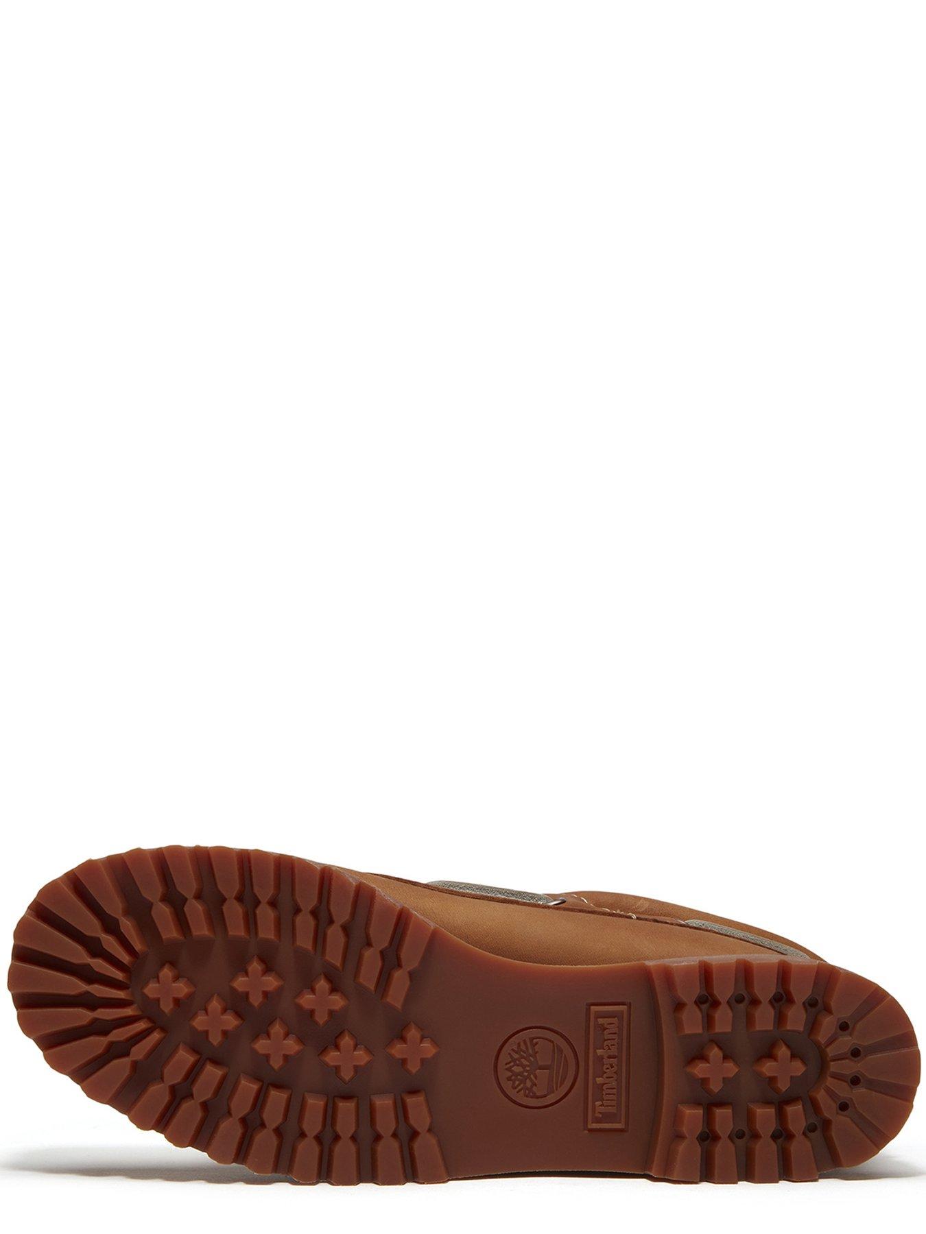 Image 5 of 7 of Timberland Authentic 3-Eye Lug Handsewn Boat Shoe - Brown