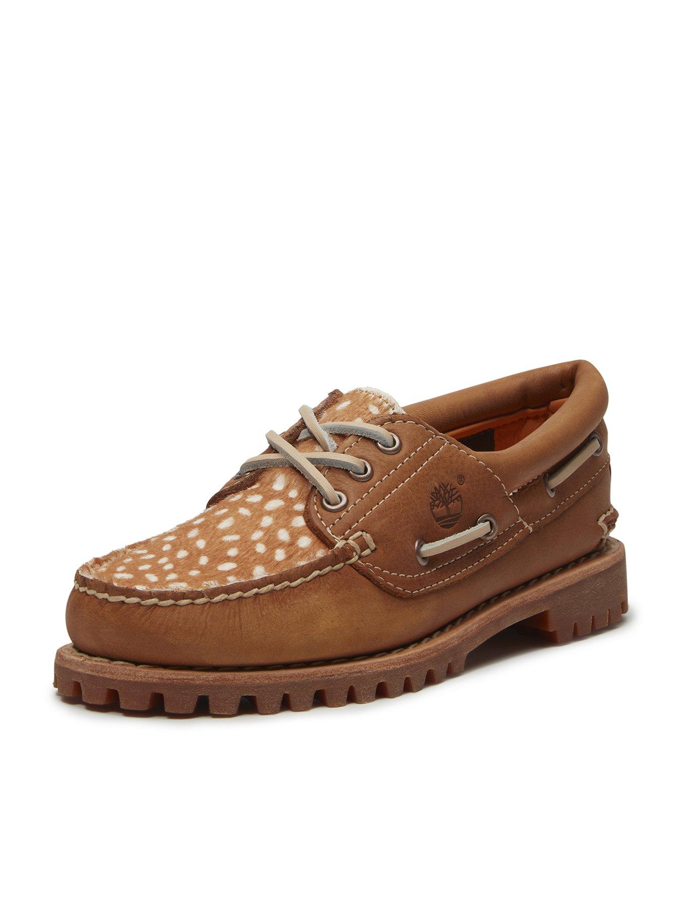 Image 7 of 7 of Timberland Authentic 3-Eye Lug Handsewn Boat Shoe - Brown