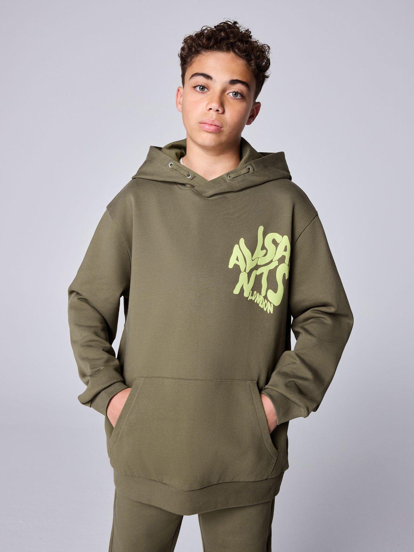 smALLSAINTS Boys Orlando Overhead Graphic Hoodie - Green