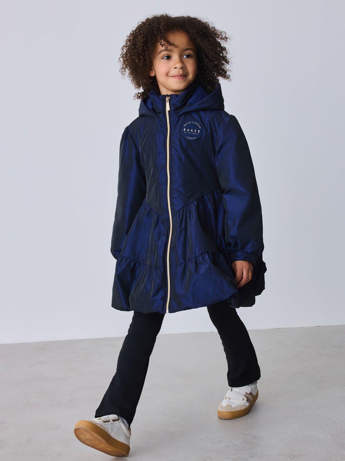Ted Baker Tiered Skirt Raincoat - Blue