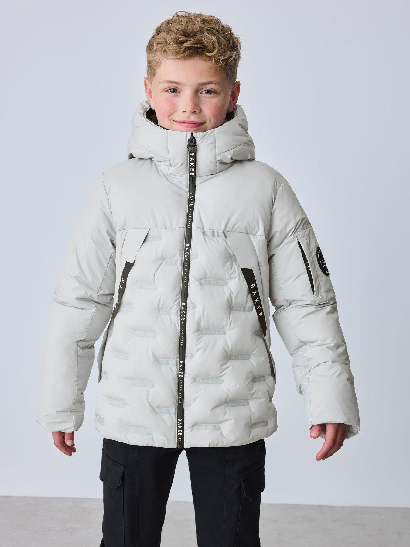 Ted Baker Boys Heatseal Padded Coat - Grey