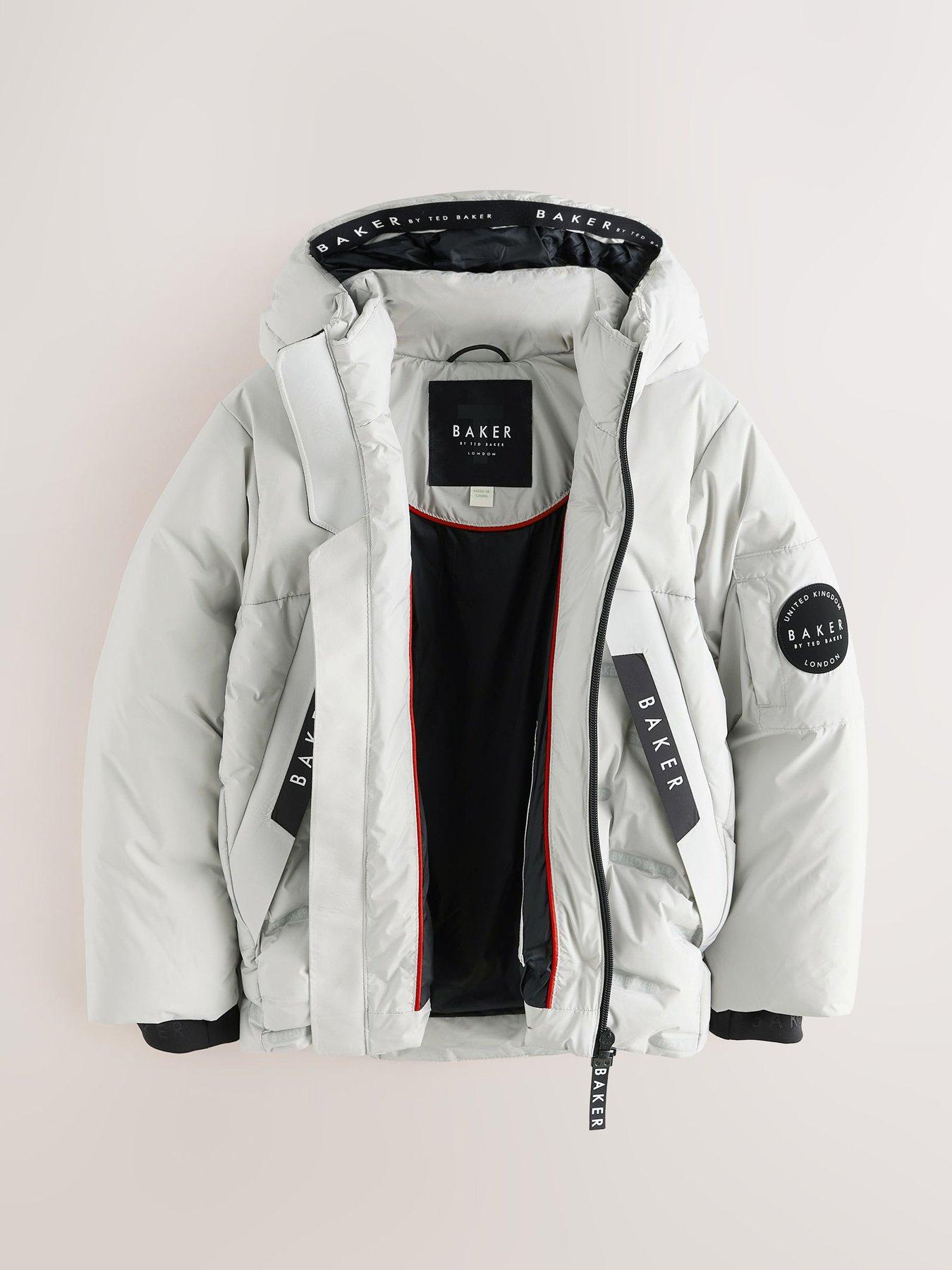 Image 5 of 7 of Ted Baker Boys Shower Resistant Heatseal Coat - Grey