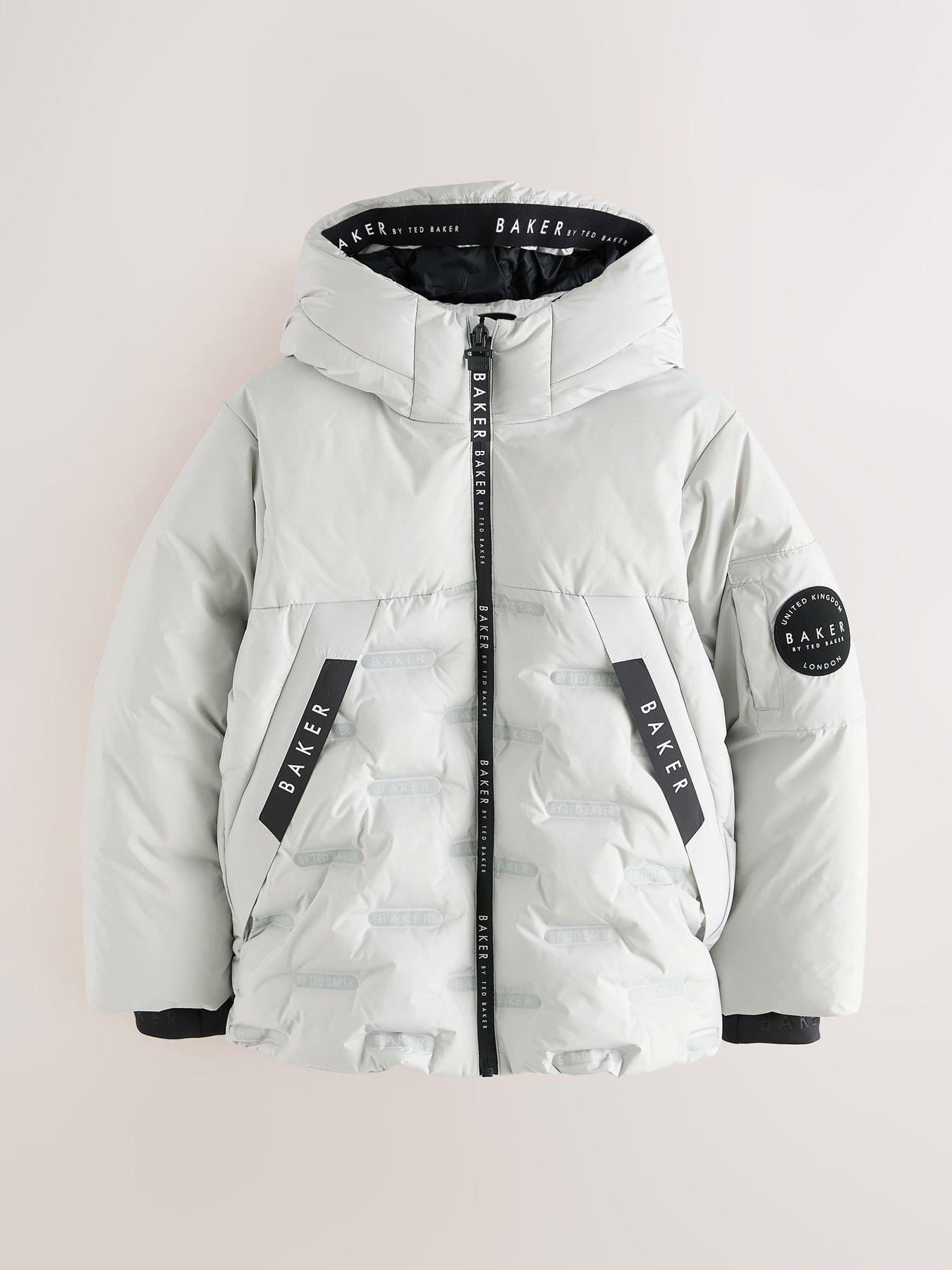 Image 6 of 7 of Ted Baker Boys Shower Resistant Heatseal Coat - Grey