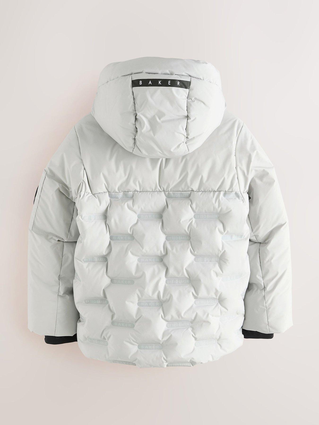 Image 7 of 7 of Ted Baker Boys Shower Resistant Heatseal Coat - Grey