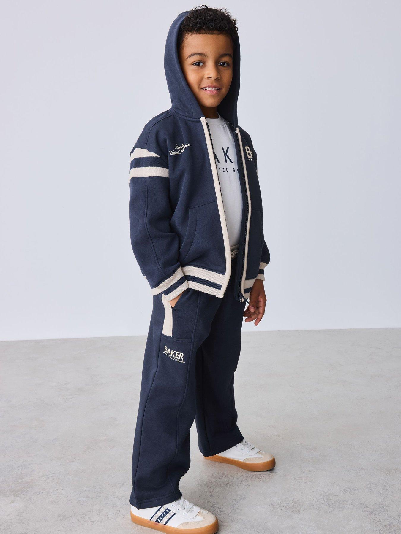 Ted Baker Boys Varsity Hoody Set - Blue