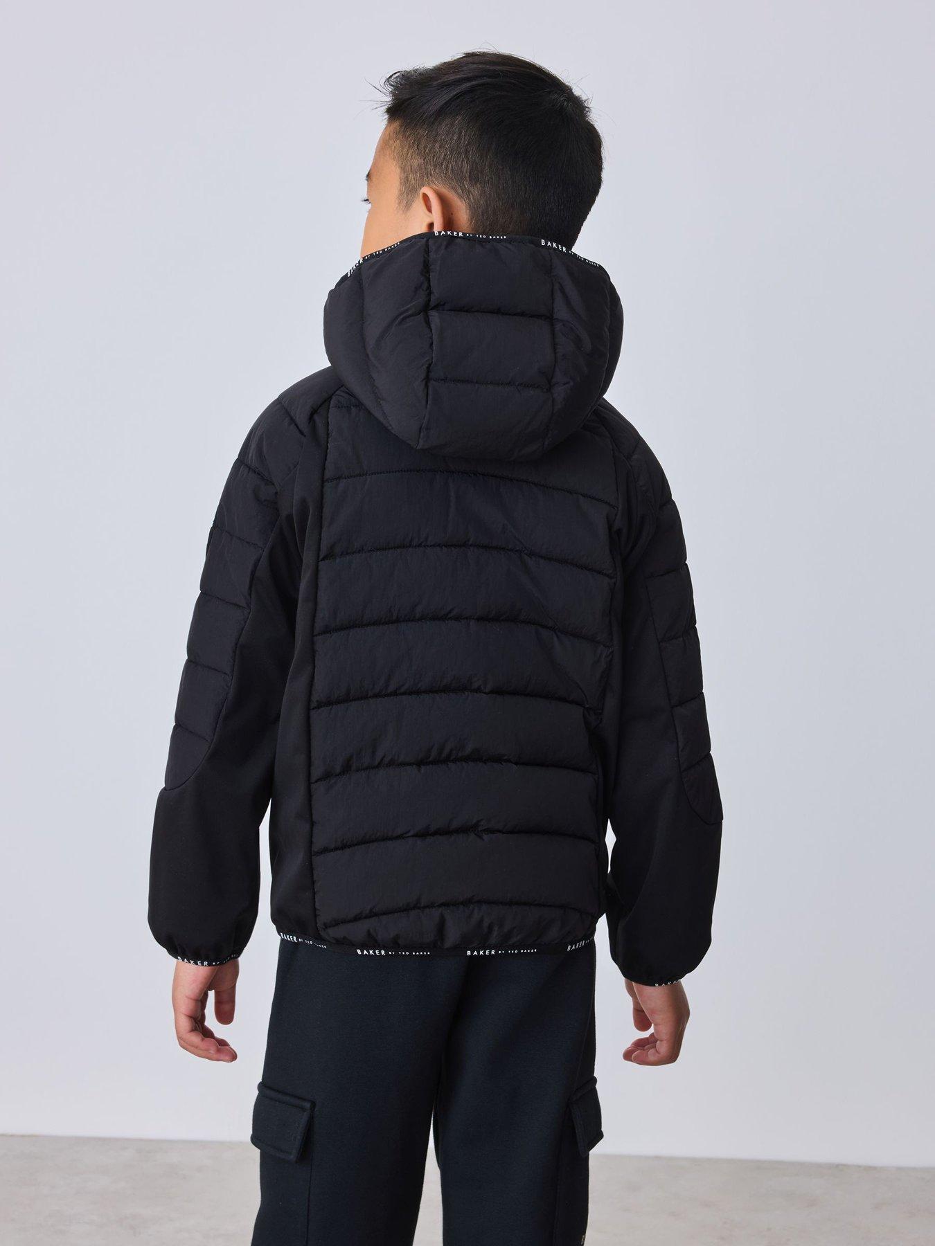 Image 2 of 6 of Ted Baker Boys Shower Resistant Neoprene Padded Jacket - Black