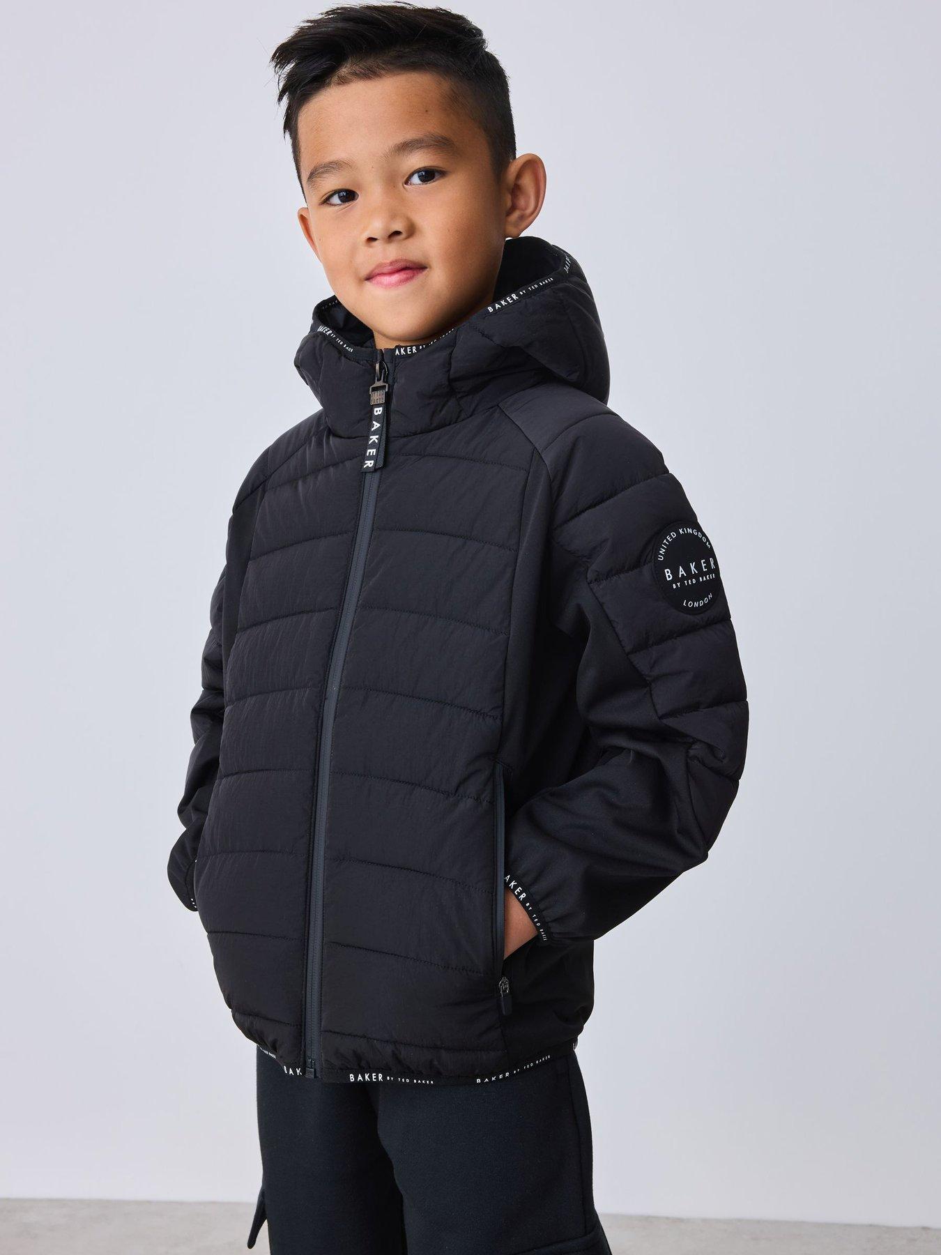 Image 6 of 6 of Ted Baker Boys Shower Resistant Neoprene Padded Jacket - Black