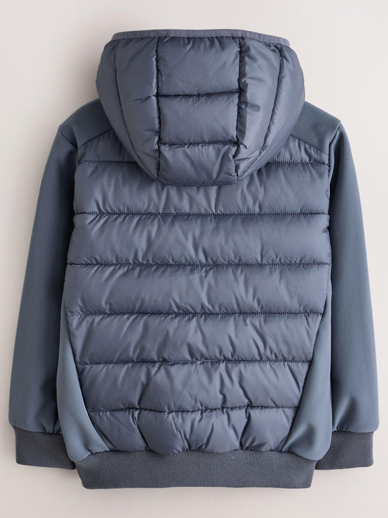 Image 2 of 7 of Ted Baker Boys Shower Resistant Neoprene Padded Jacket - Grey
