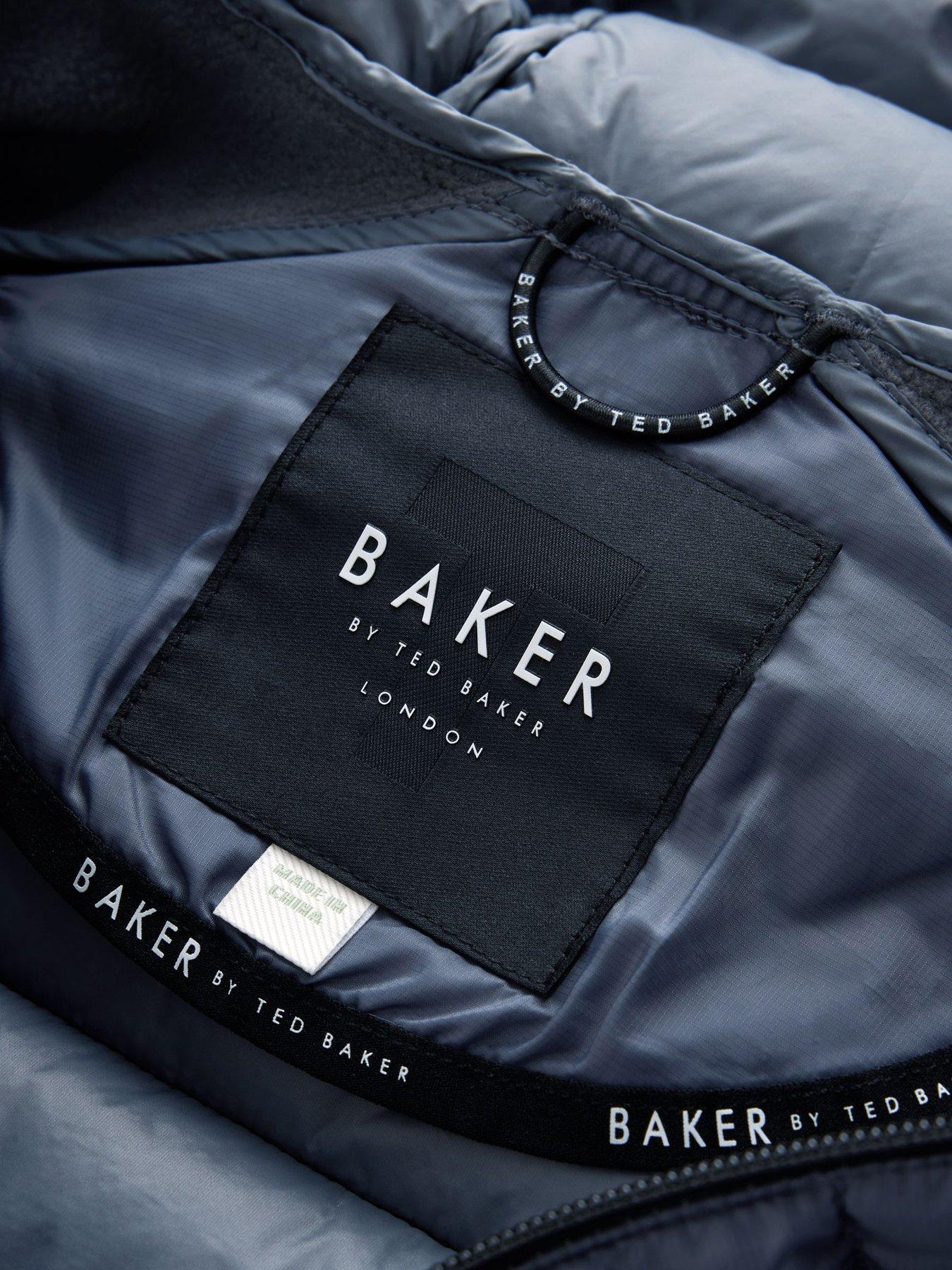 Image 7 of 7 of Ted Baker Boys Shower Resistant Neoprene Padded Jacket - Grey