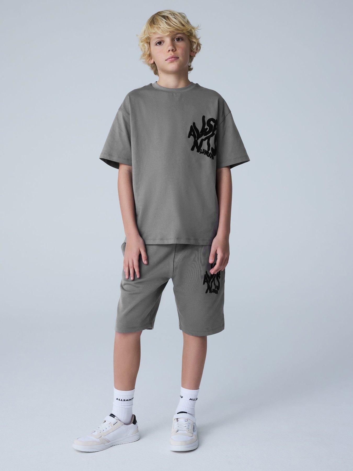 Image 1 of 7 of smALLSAINTS Boys Orlando T-shirt &amp; Shorts Set - Grey