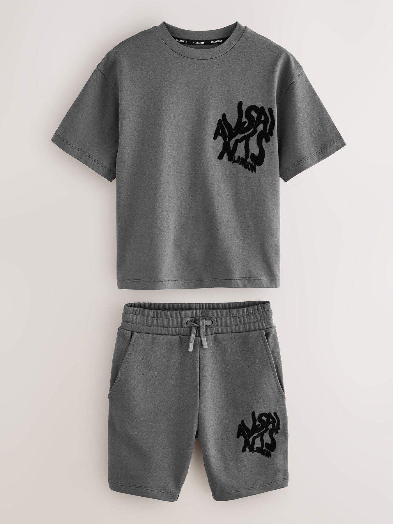 Image 2 of 7 of smALLSAINTS Boys Orlando T-shirt &amp; Shorts Set - Grey