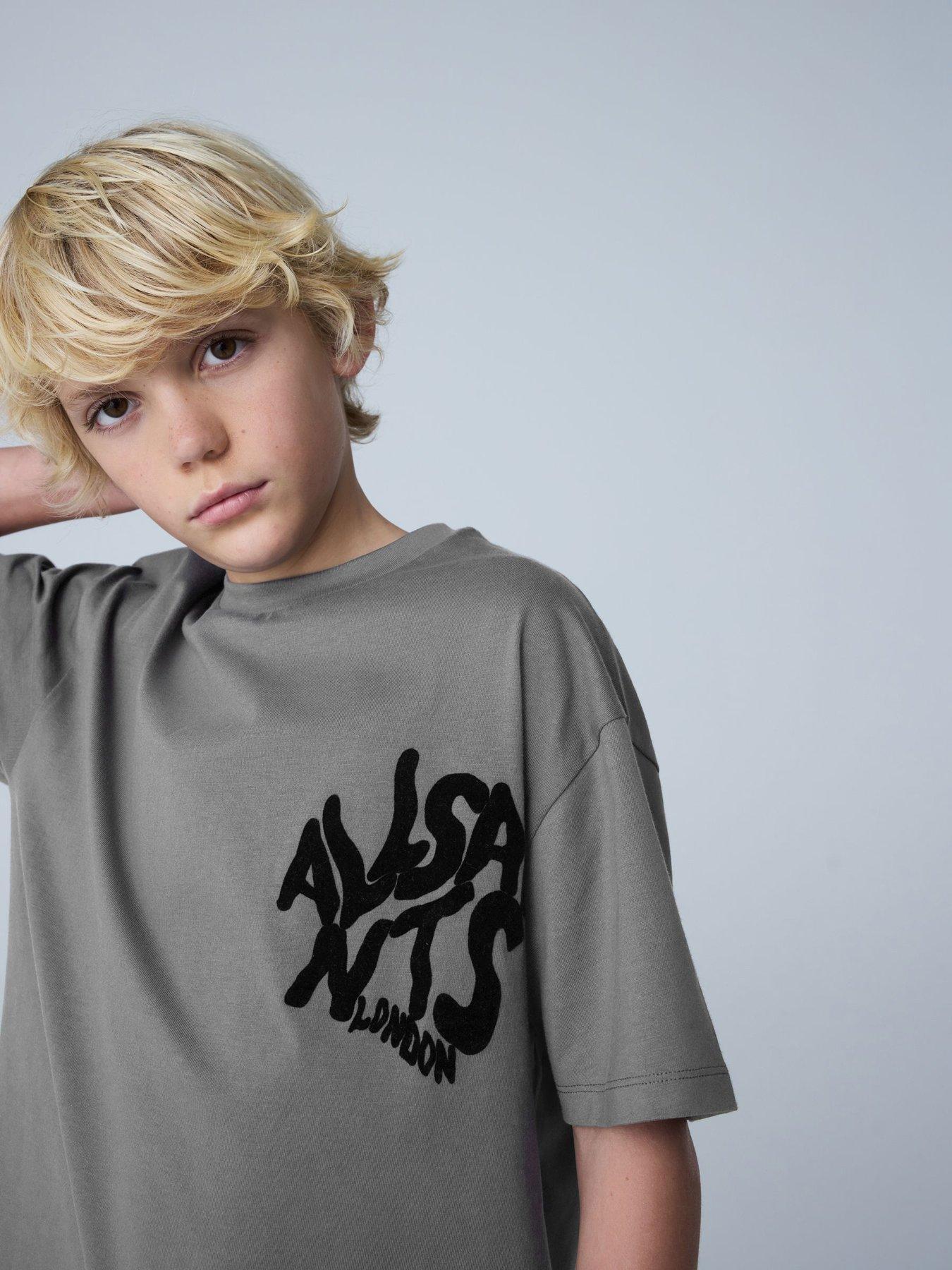 Image 6 of 7 of smALLSAINTS Boys Orlando T-shirt &amp; Shorts Set - Grey