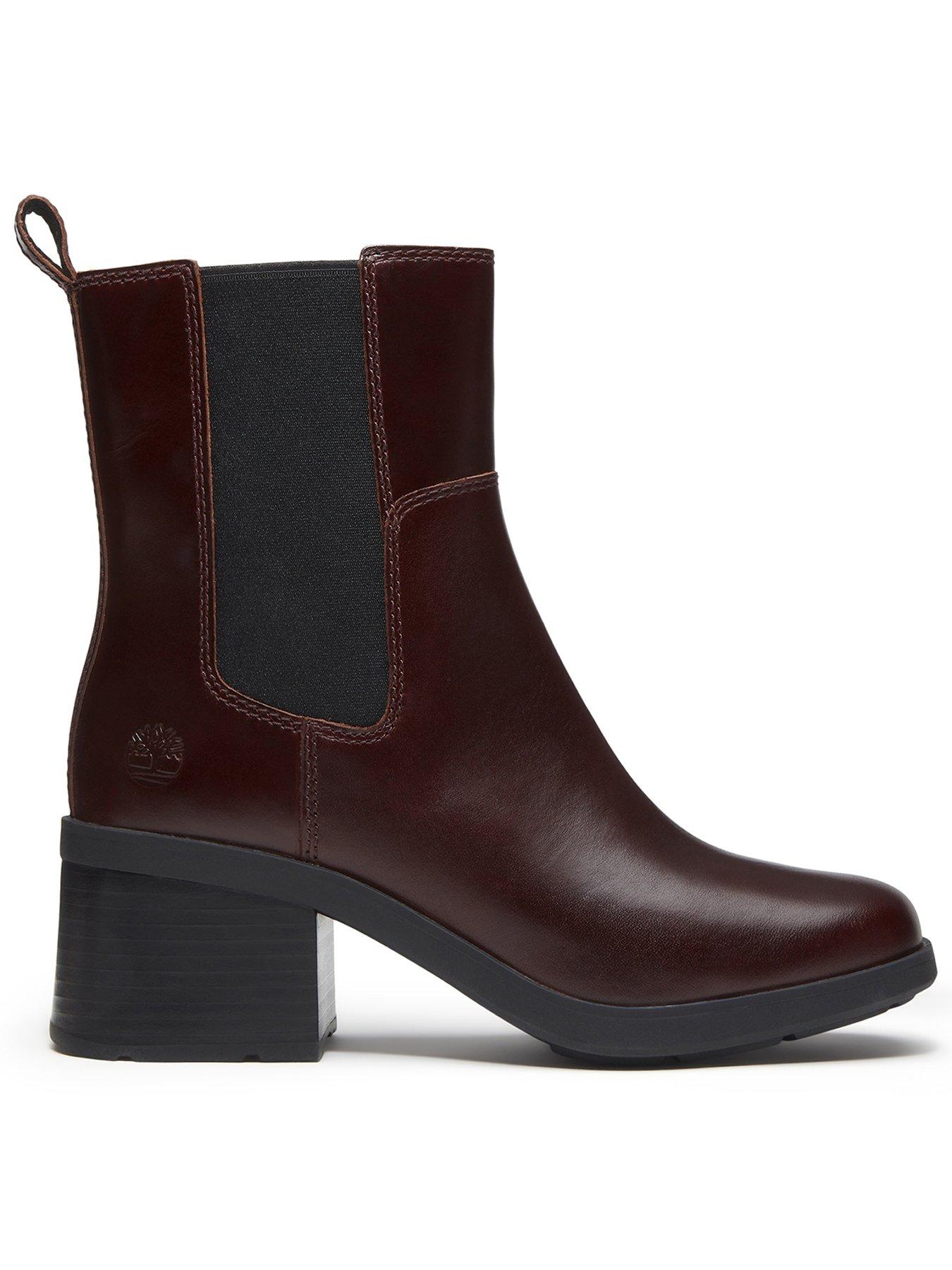 Image 1 of 7 of Timberland Bellevaux Mid Chelsea Boot Burgundy Full Grain