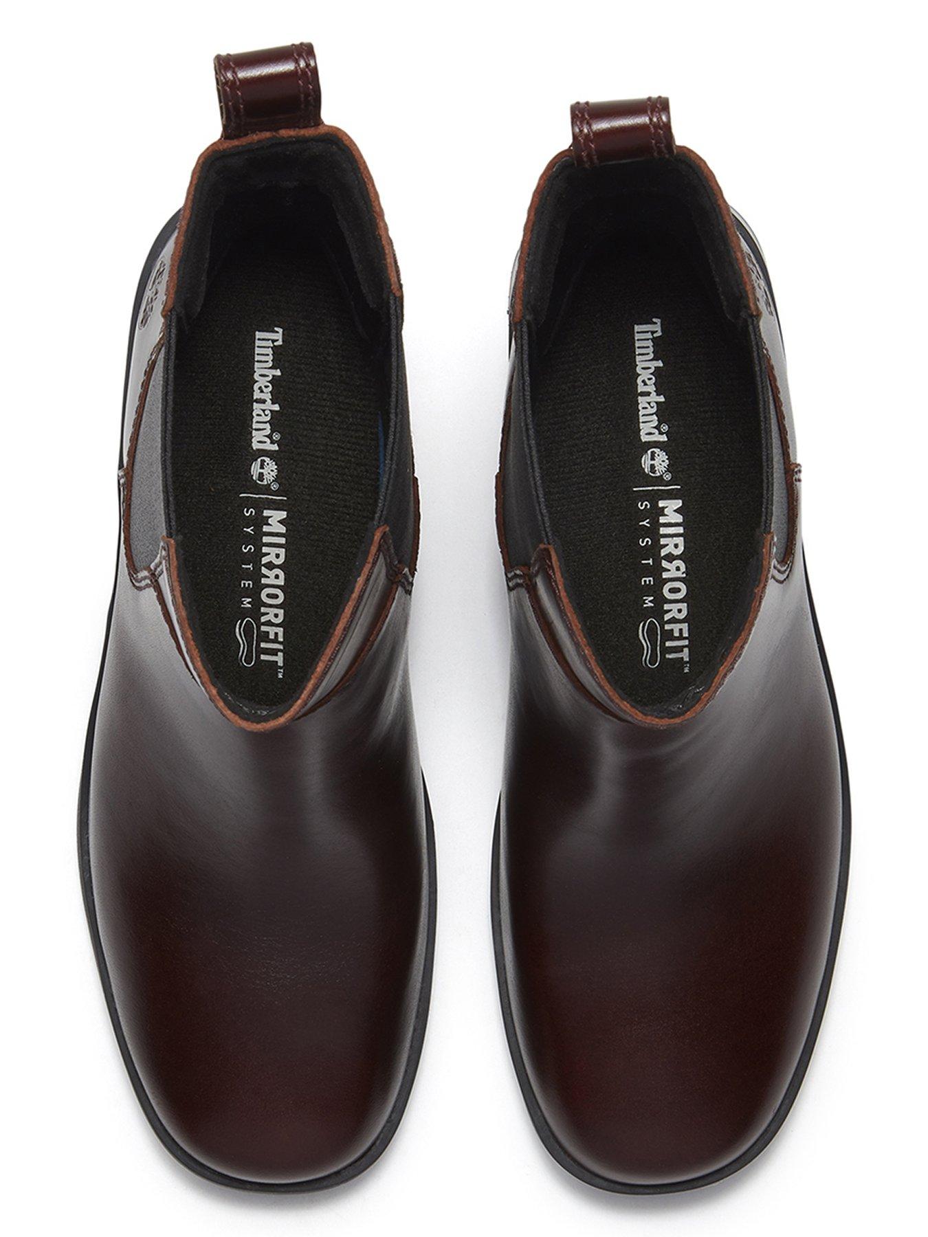 Image 4 of 7 of Timberland Bellevaux Mid Chelsea Boot Burgundy Full Grain
