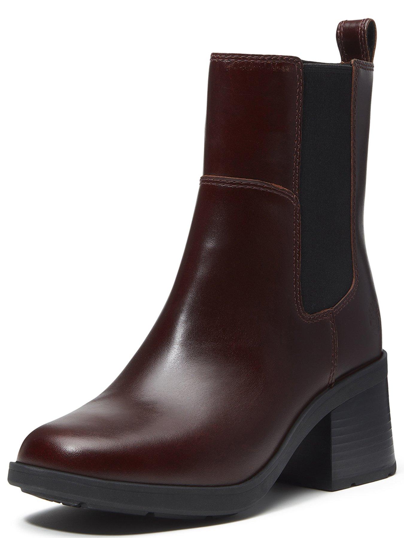 Image 5 of 7 of Timberland Bellevaux Mid Chelsea Boot Burgundy Full Grain