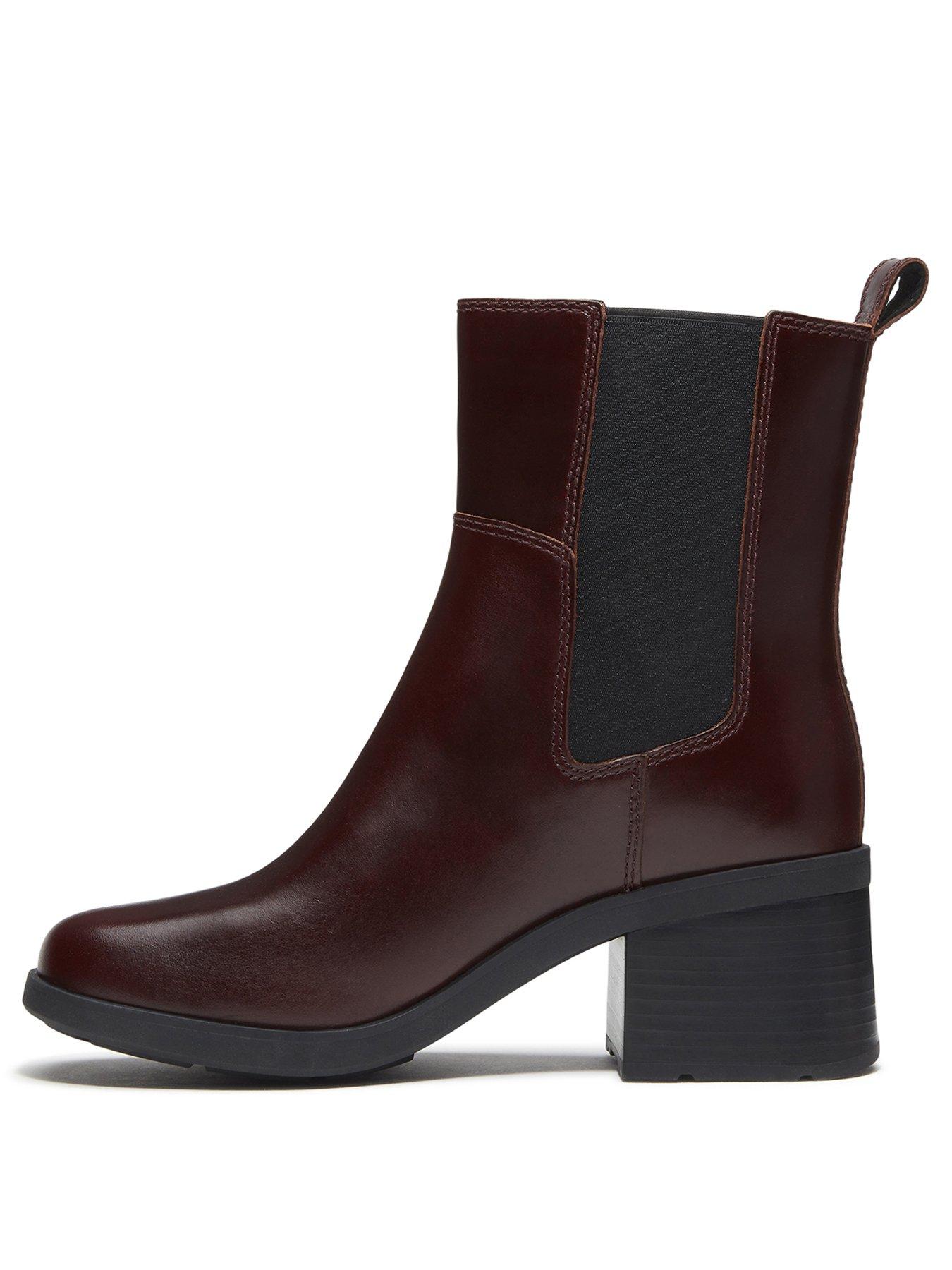 Image 6 of 7 of Timberland Bellevaux Mid Chelsea Boot Burgundy Full Grain