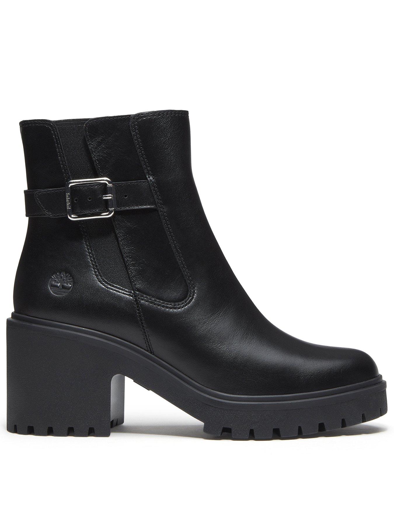 Timberland Stone Heights Mid Chelsea Boot Black Full Grain