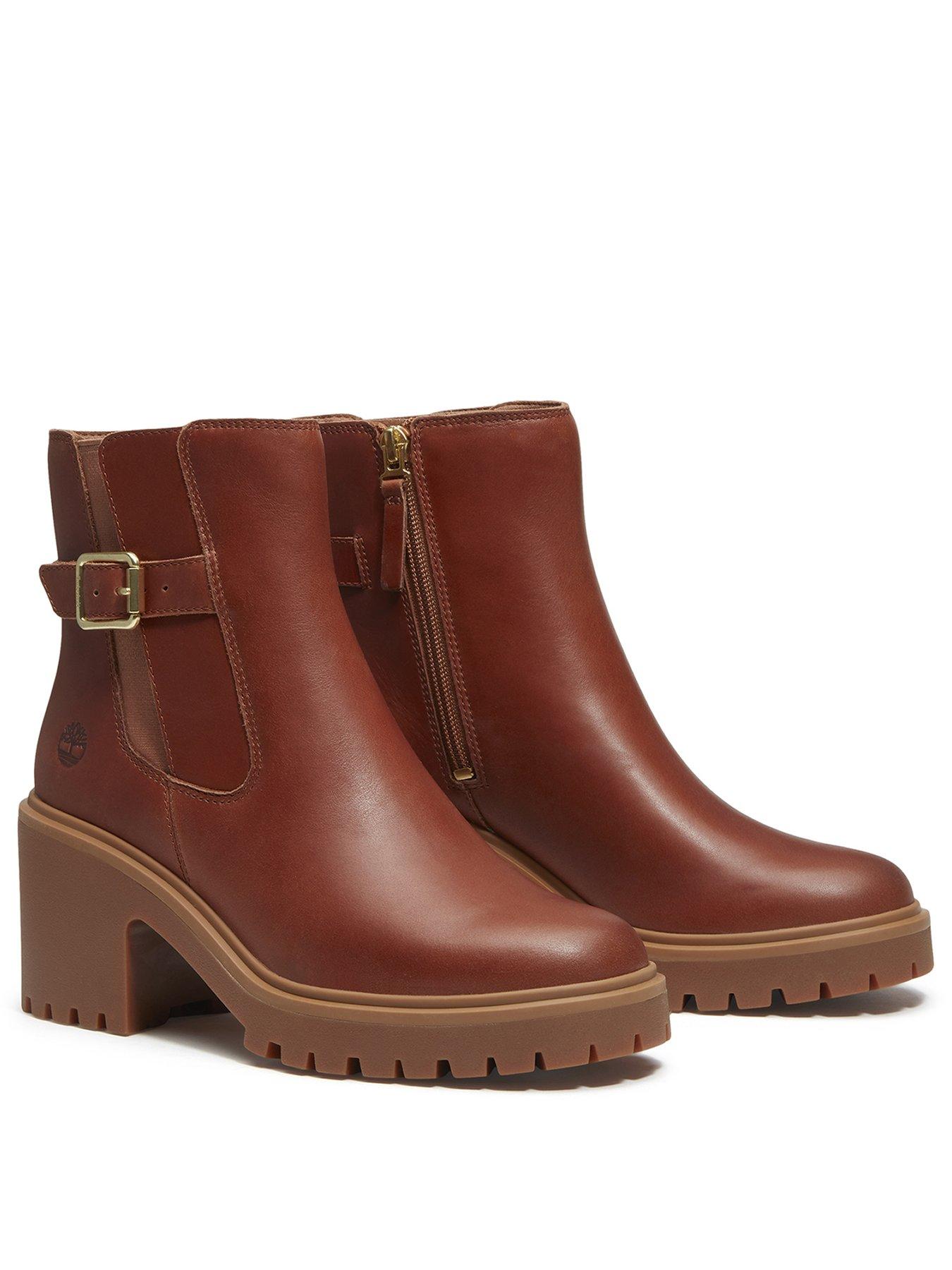 Image 2 of 7 of Timberland Stone Heights Chelsea Leather Boots - Brown