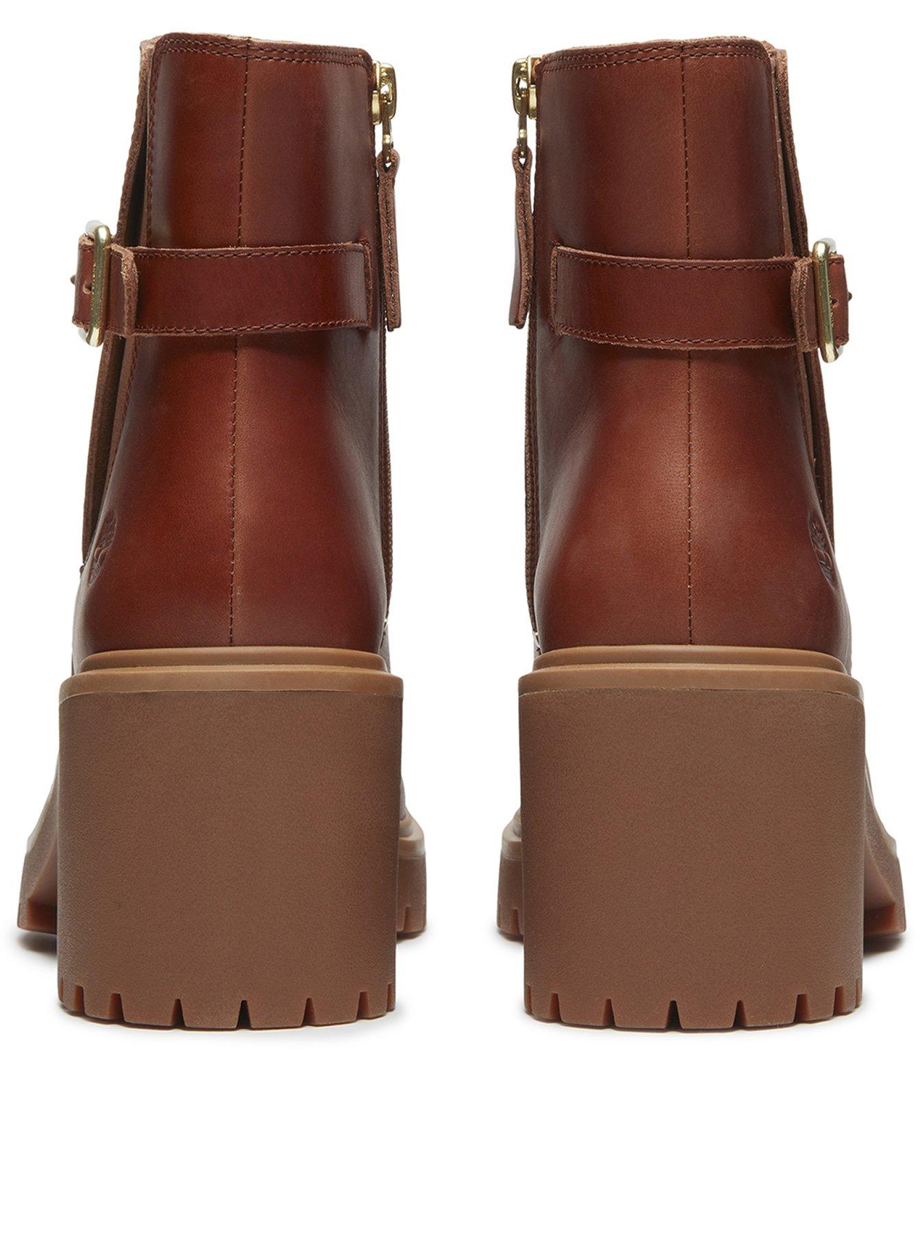 Image 3 of 7 of Timberland Stone Heights Chelsea Leather Boots - Brown