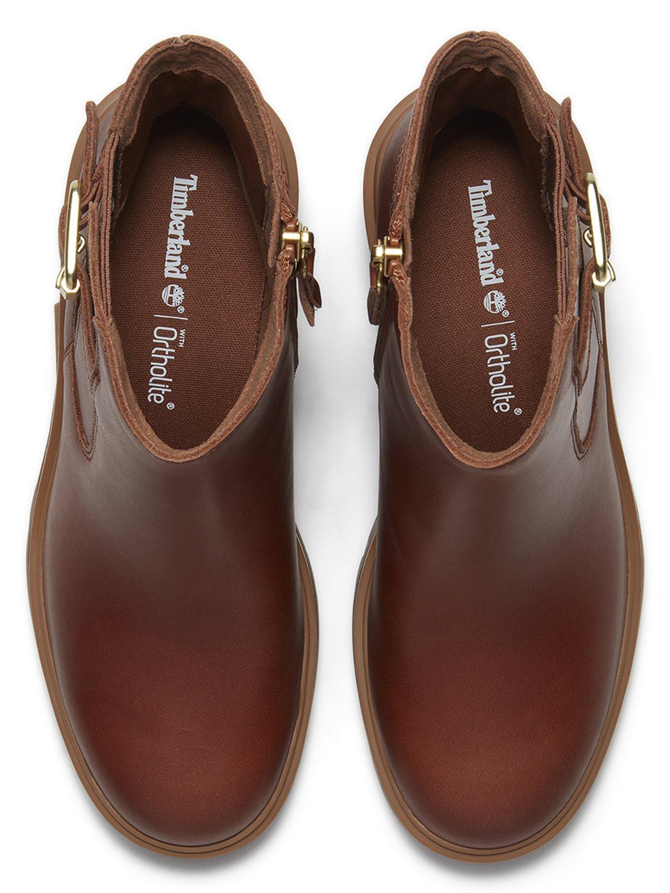 Image 4 of 7 of Timberland Stone Heights Chelsea Leather Boots - Brown