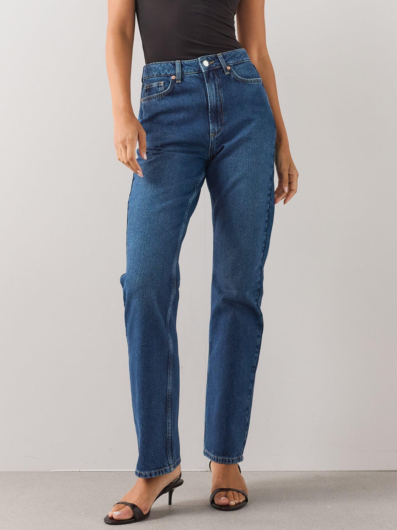 Image 4 of 7 of The Very Collection Co-ord Straight Leg Jeans - Mid Wash