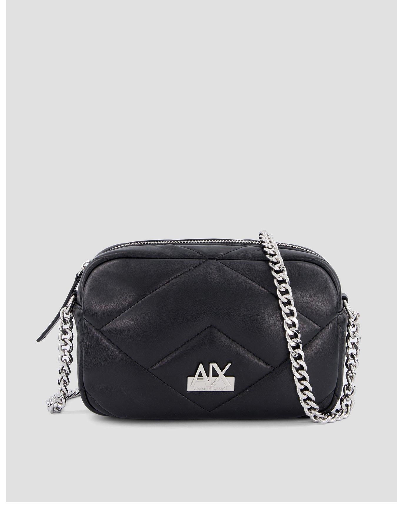 Image 1 of 4 of Armani Exchange Vicky Crossbody Bag - Black